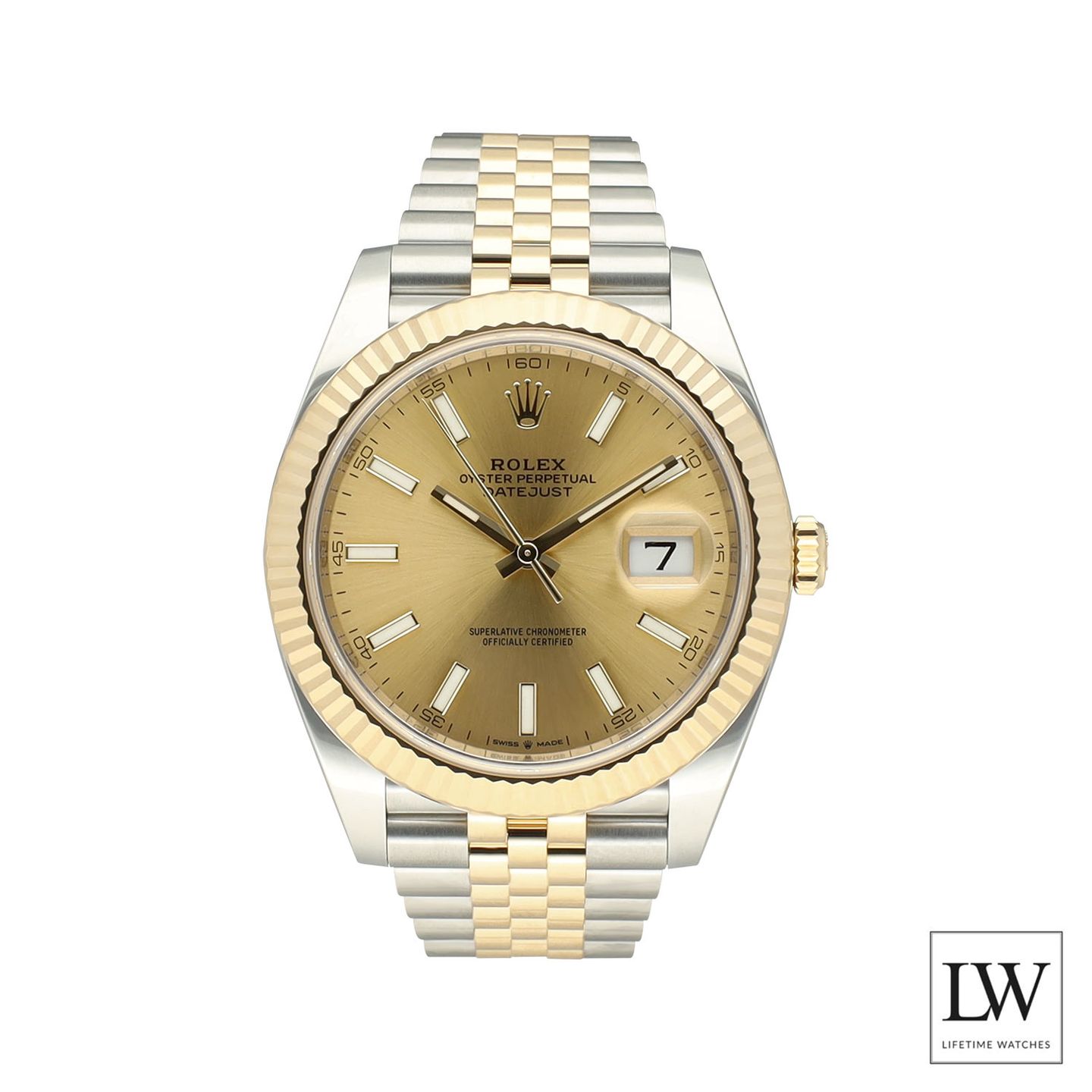 Rolex Datejust 41 126333 (2023) - Champagne dial 41 mm Gold/Steel case (3/8)