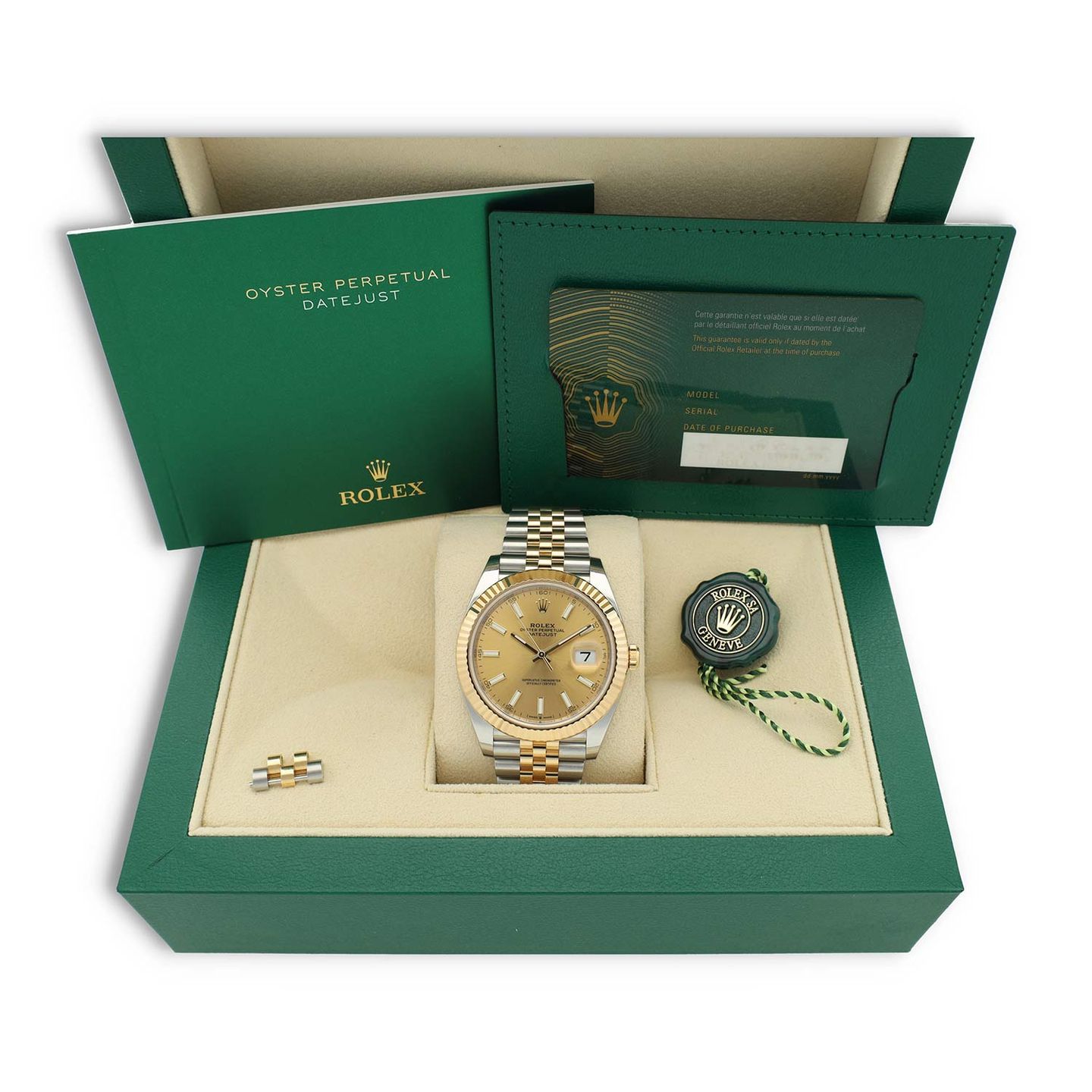 Rolex Datejust 41 126333 (2023) - Champagne dial 41 mm Gold/Steel case (8/8)