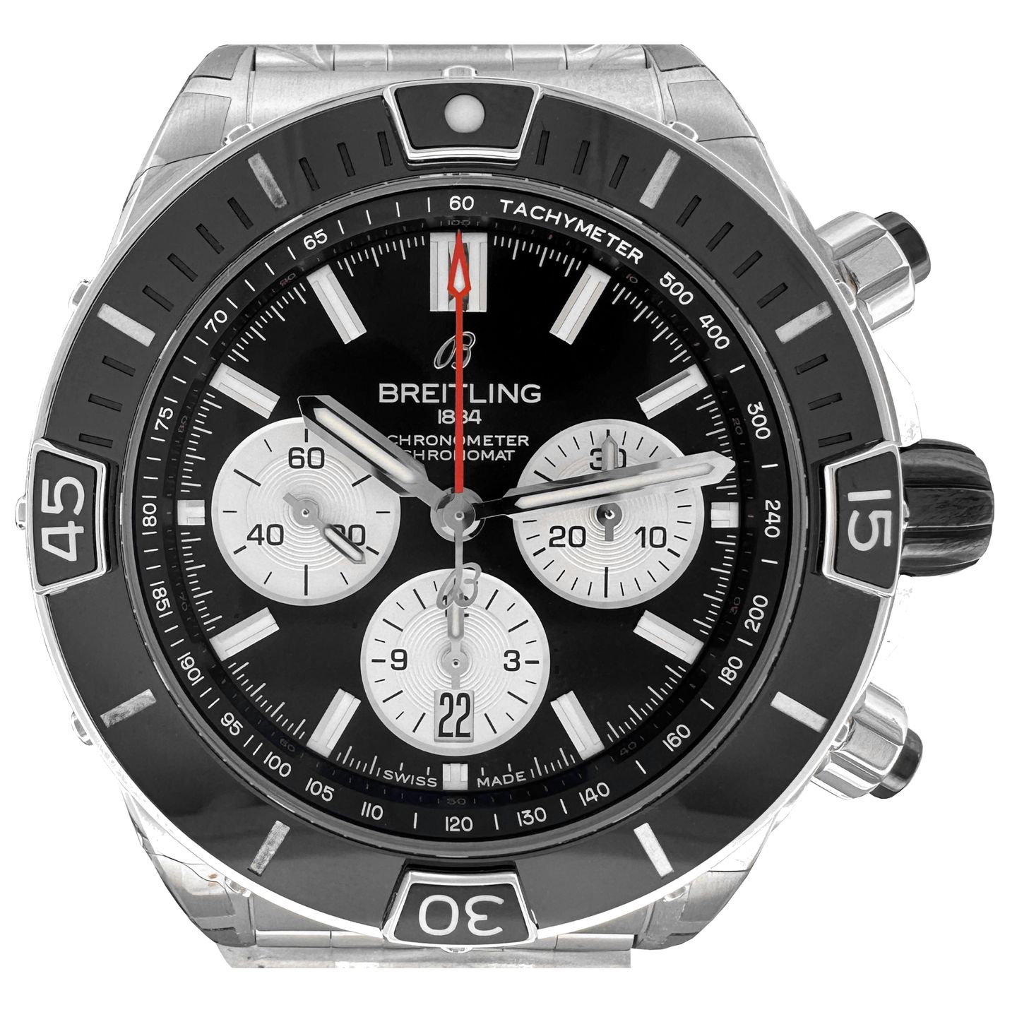 Breitling Chronomat AB0136251B1A1 (2024) - Zwart wijzerplaat 44mm Staal (1/7)