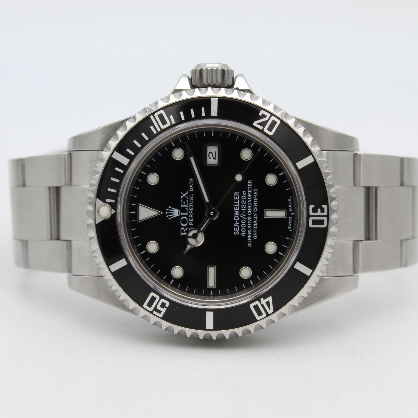 Rolex Sea-Dweller 4000 16600 (2003) - Zwart wijzerplaat 40mm Staal (4/8)