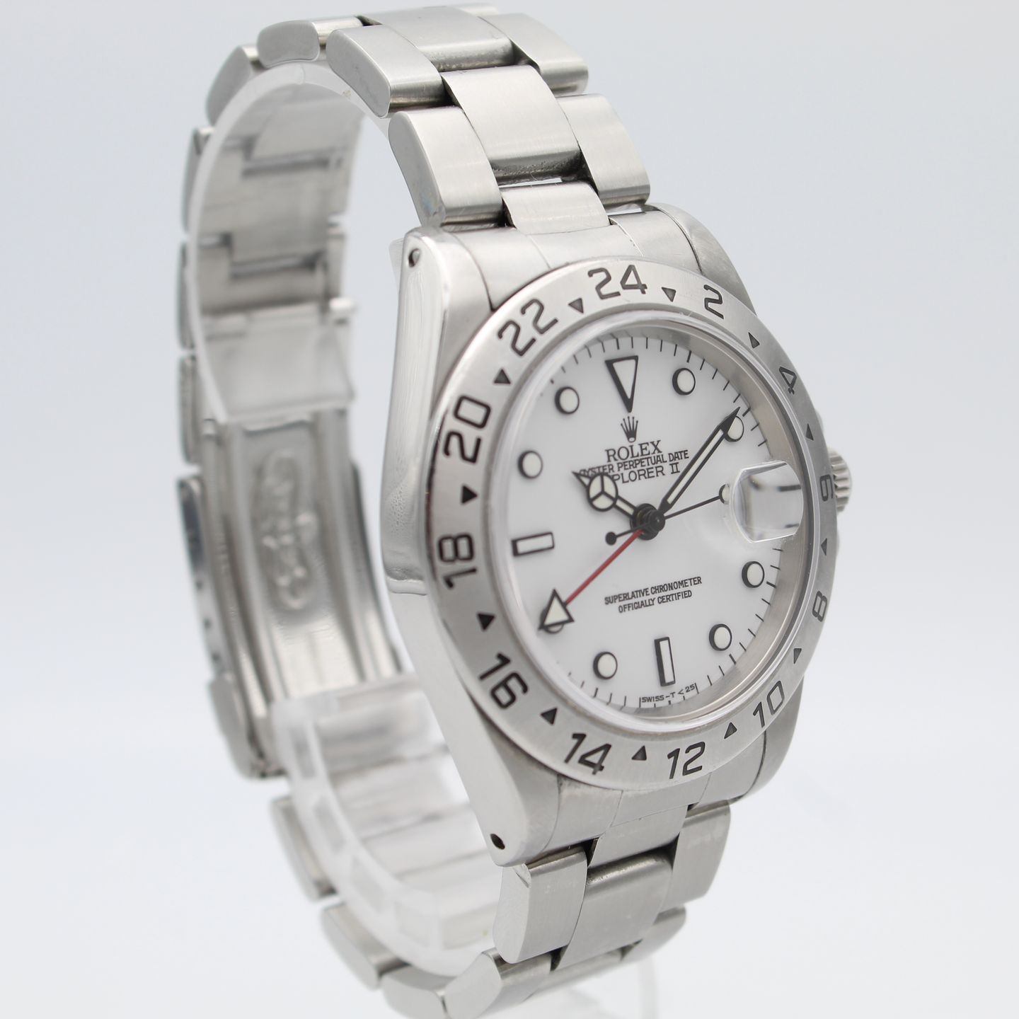 Rolex Explorer II 16570 (1996) - White dial 40 mm Steel case (4/8)