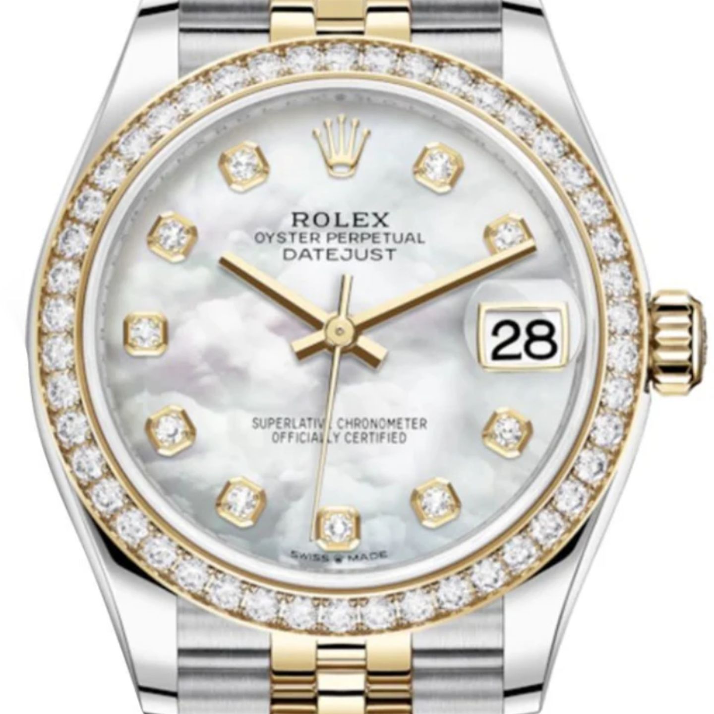 Rolex Datejust 31 278383RBR (2025) - Pearl dial 31 mm Gold/Steel case (1/1)