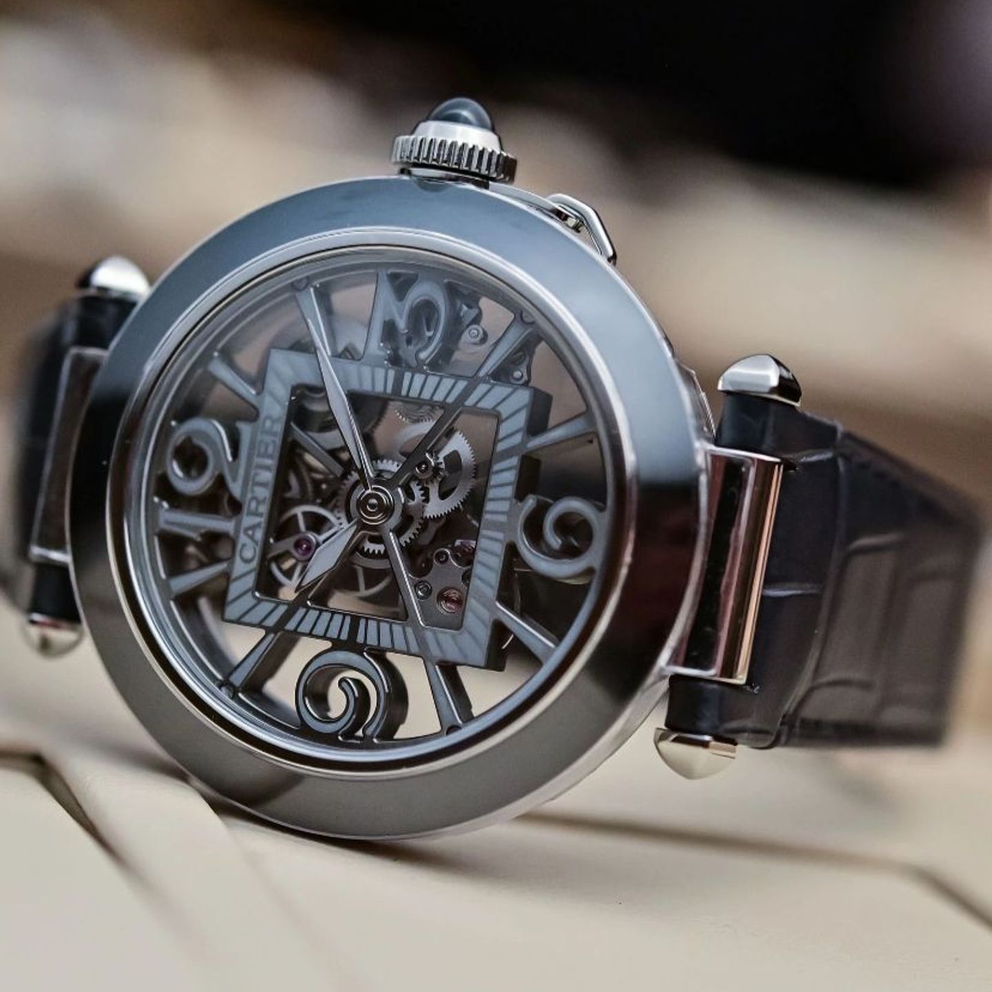 Cartier Pasha WHPA0017 (2023) - Transparant wijzerplaat 41mm Staal (1/4)