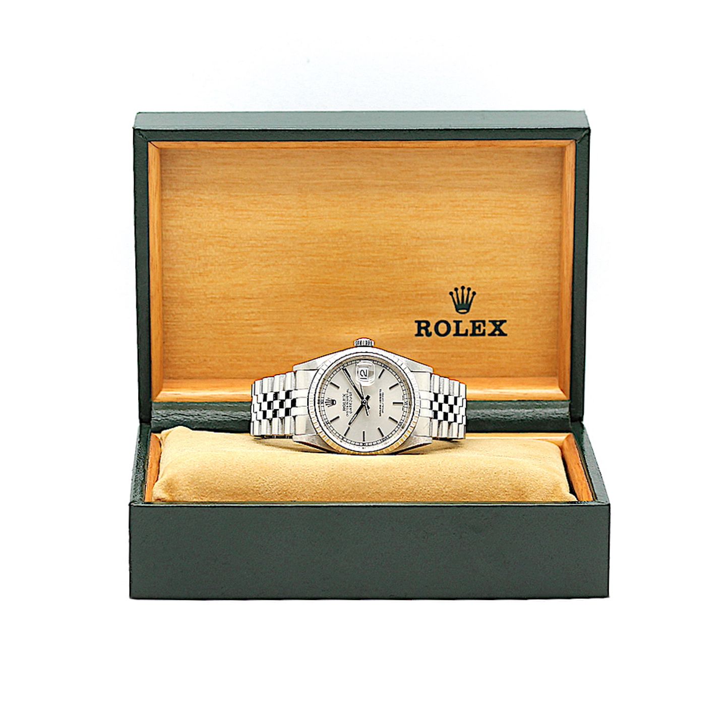 Rolex Datejust 36 16220 (2001) - Silver dial 36 mm Steel case (5/8)