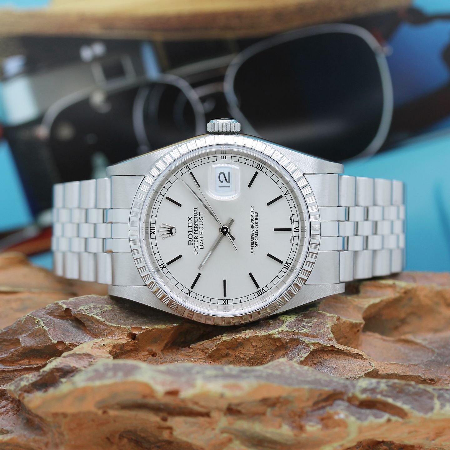 Rolex Datejust 36 16220 (2001) - Silver dial 36 mm Steel case (2/8)