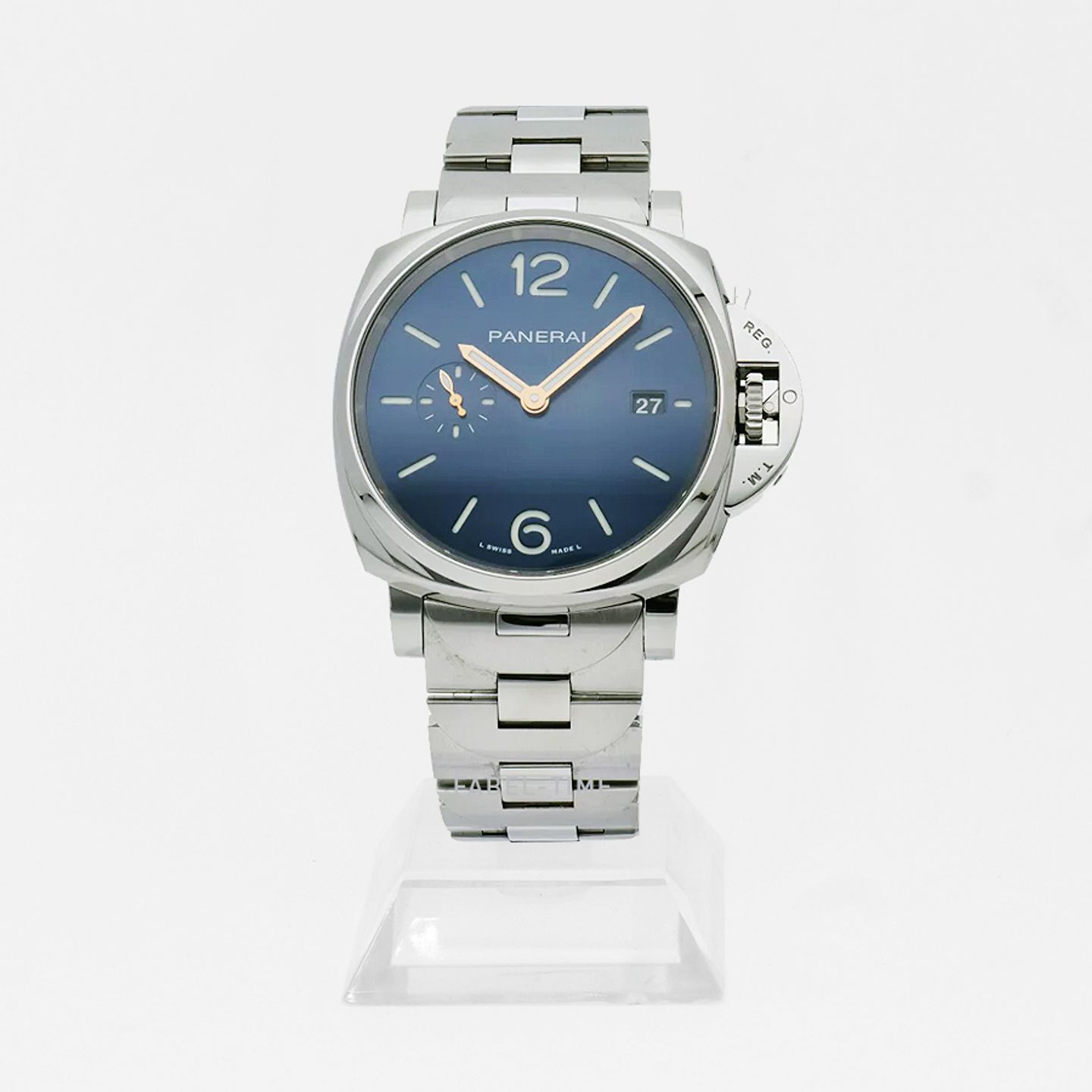 Panerai Luminor Due PAM01124 (2024) - Blauw wijzerplaat 42mm Staal (1/1)