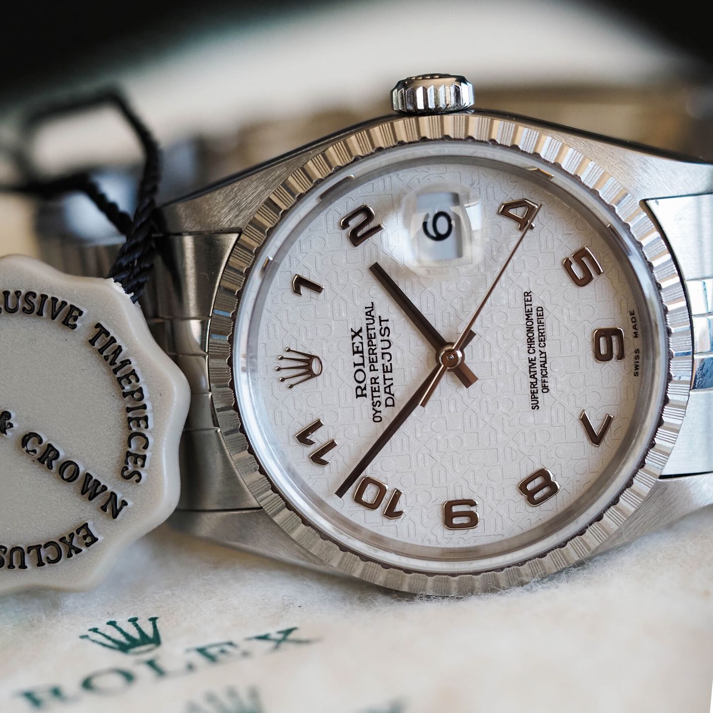 Rolex Datejust 36 16220 (1991) - Silver dial 36 mm Steel case (3/8)