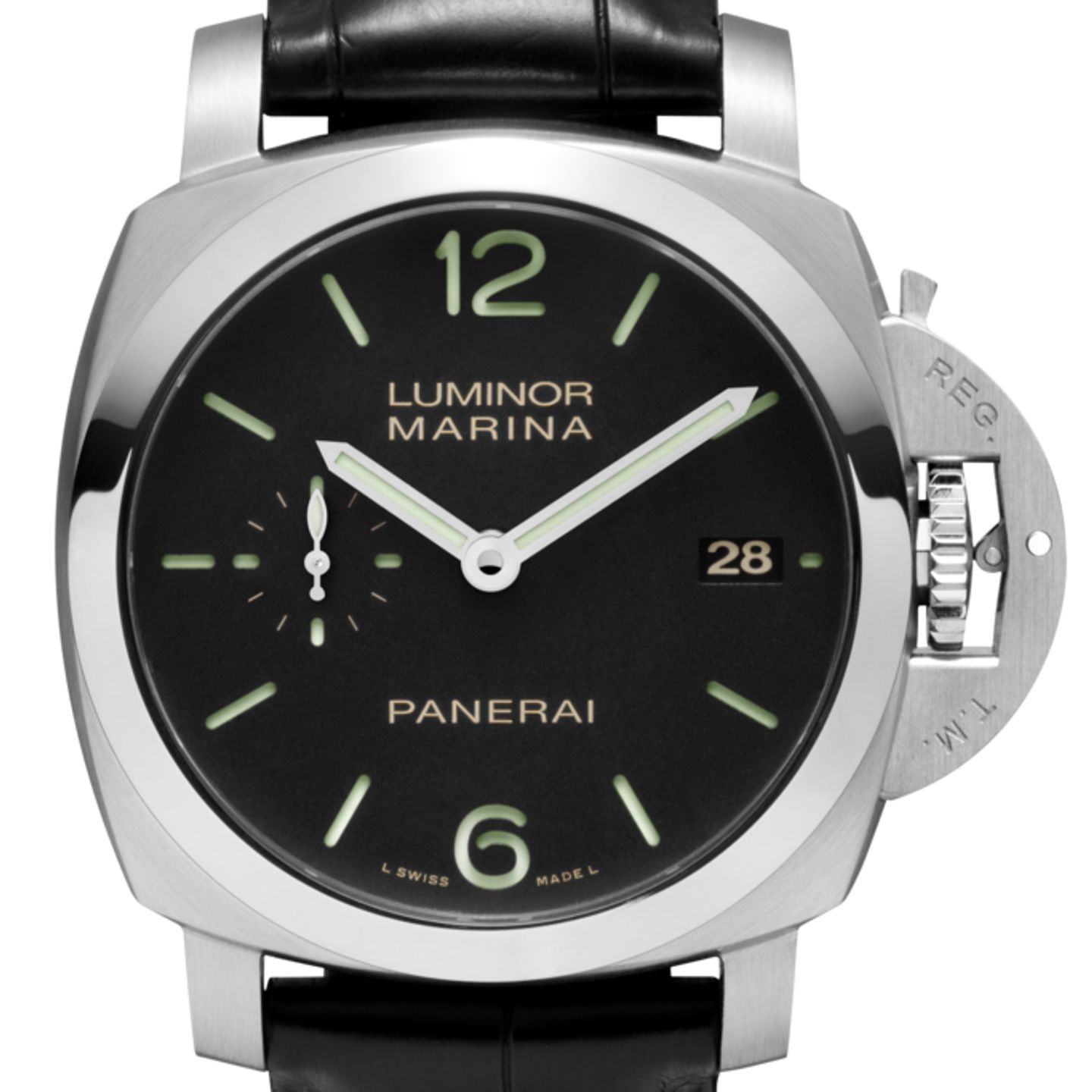 Panerai Luminor Marina 1950 3 Days Automatic PAM00392 (Onbekend (willekeurig serienummer)) - Zwart wijzerplaat 42mm Staal (1/1)