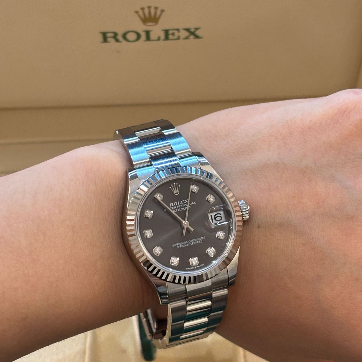 Rolex Datejust 31 278274 (2024) - Grijs wijzerplaat 31mm Staal (7/8)