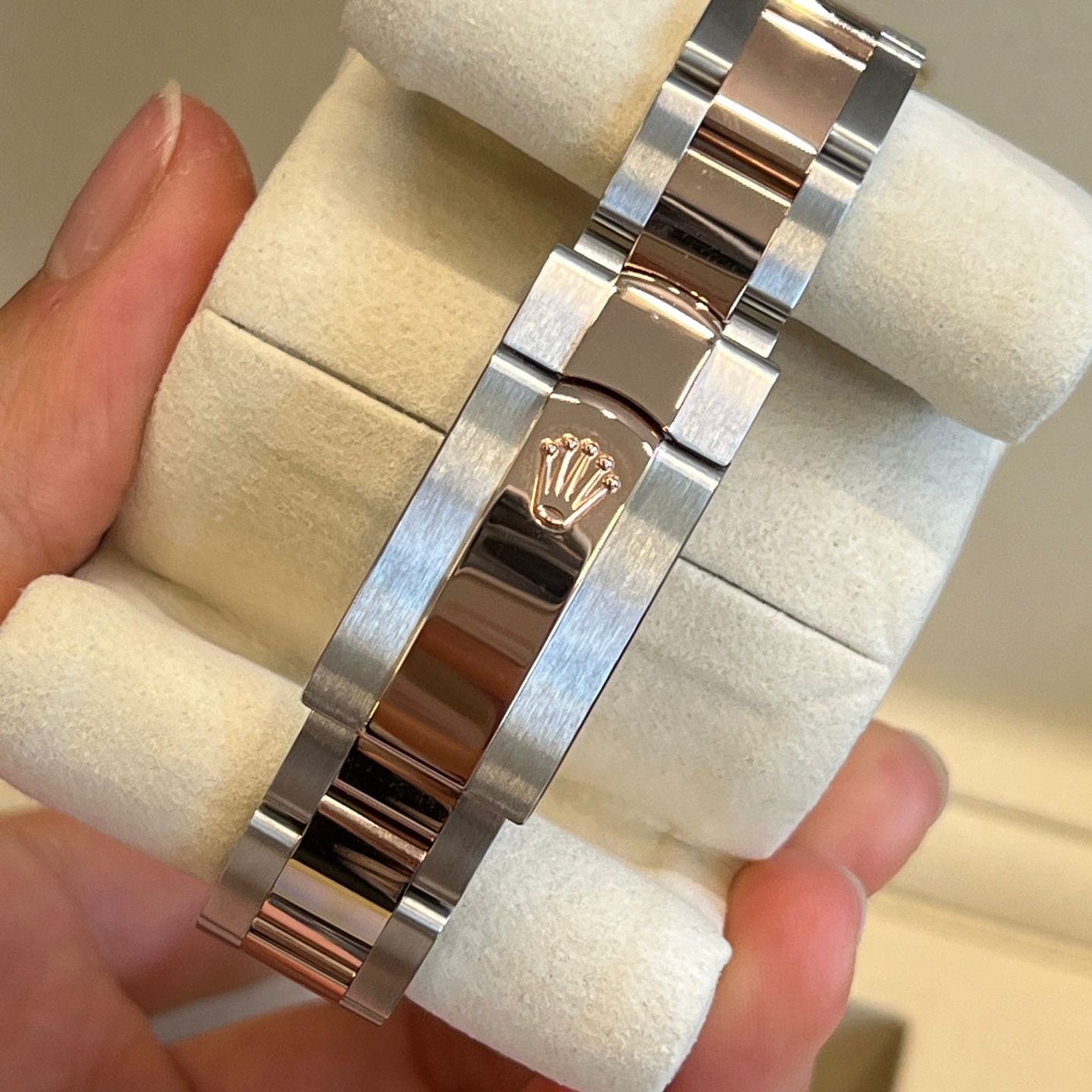 Rolex Datejust 31 278271G Choco Oys (2025) - Brown dial 31 mm Gold/Steel case (4/8)