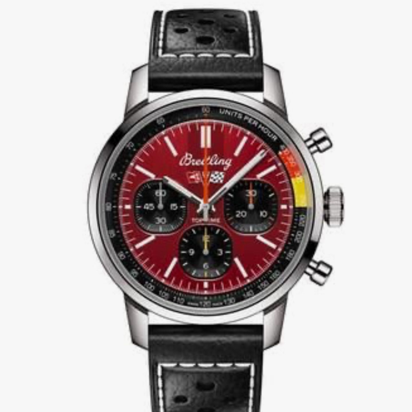 Breitling Top Time AB01761A1K1X1 (2024) - Rood wijzerplaat 41mm Staal (1/1)