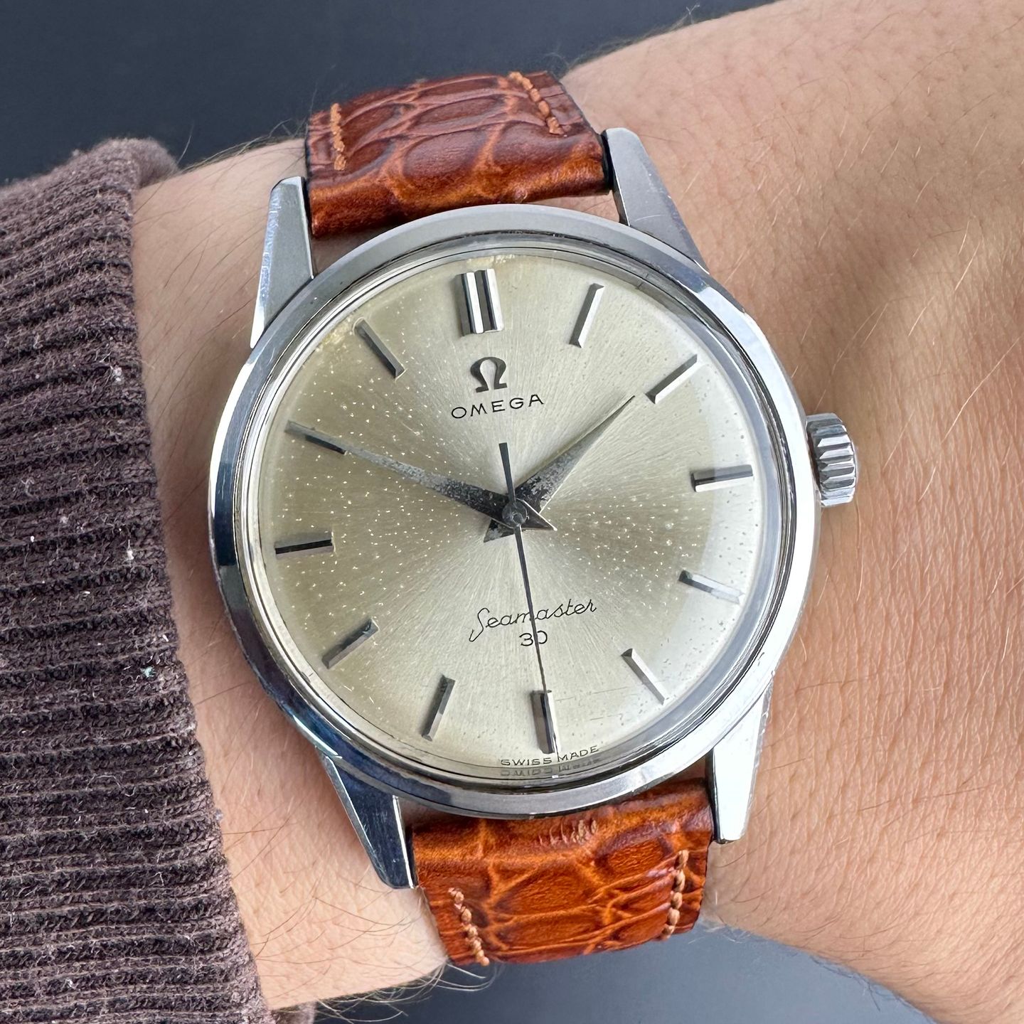 Omega Seamaster 14390 (1962) - White dial 35 mm Steel case (2/8)