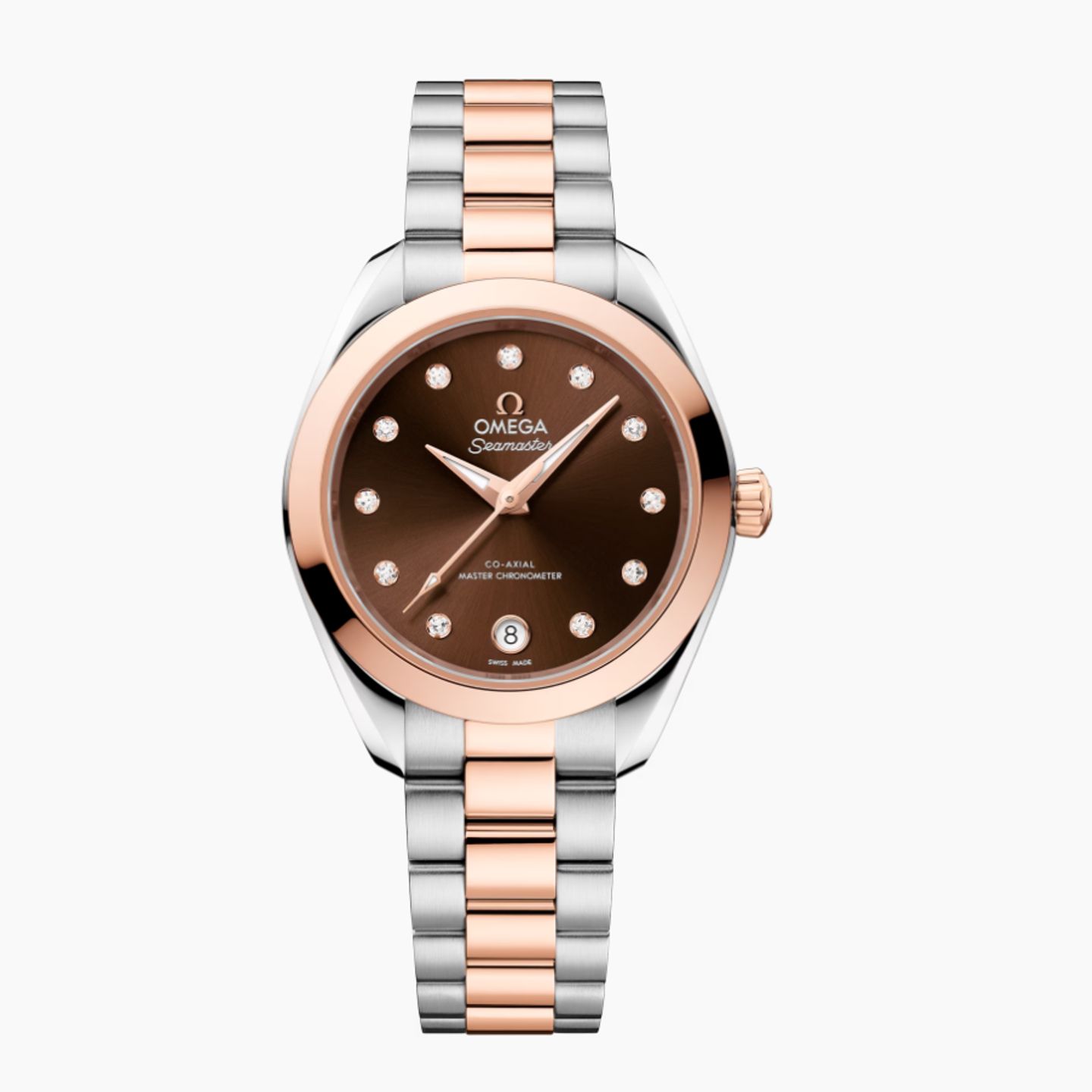 Omega Seamaster Aqua Terra 220.20.30.20.63.001 (2025) - Brown dial 30 mm Gold/Steel case (1/1)