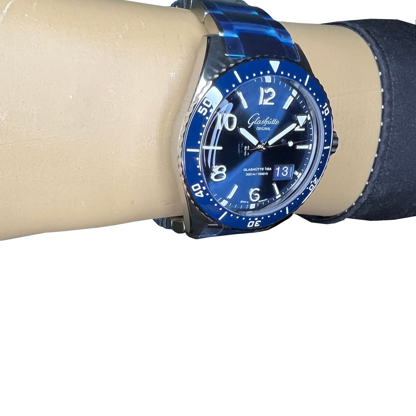 Glashütte Original SeaQ Panorama Date 1-36-13-02-81-70 (2022) - Blue dial 43 mm Steel case (4/8)