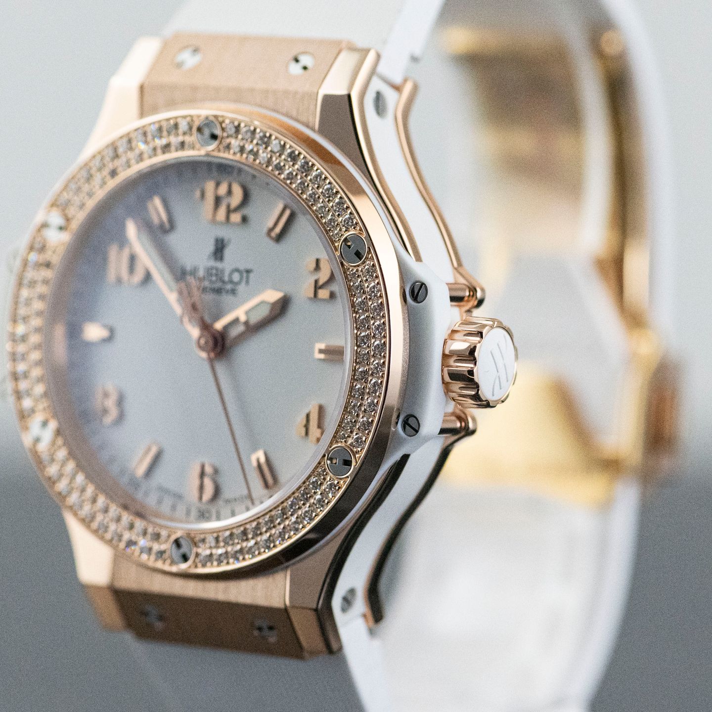 Hublot Big Bang 38 mm 361.PE.2010.RW.1104 (2018) - White dial 38 mm Rose Gold case (8/8)