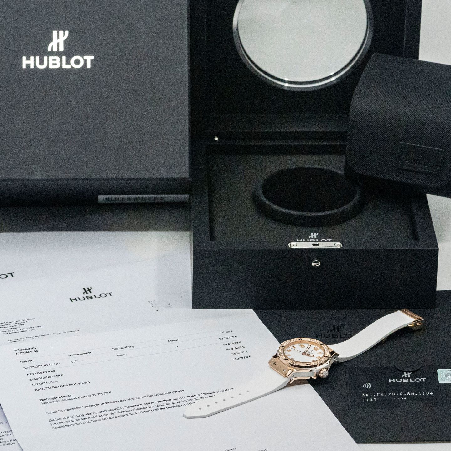 Hublot Big Bang 38 mm 361.PE.2010.RW.1104 (2018) - White dial 38 mm Rose Gold case (3/8)
