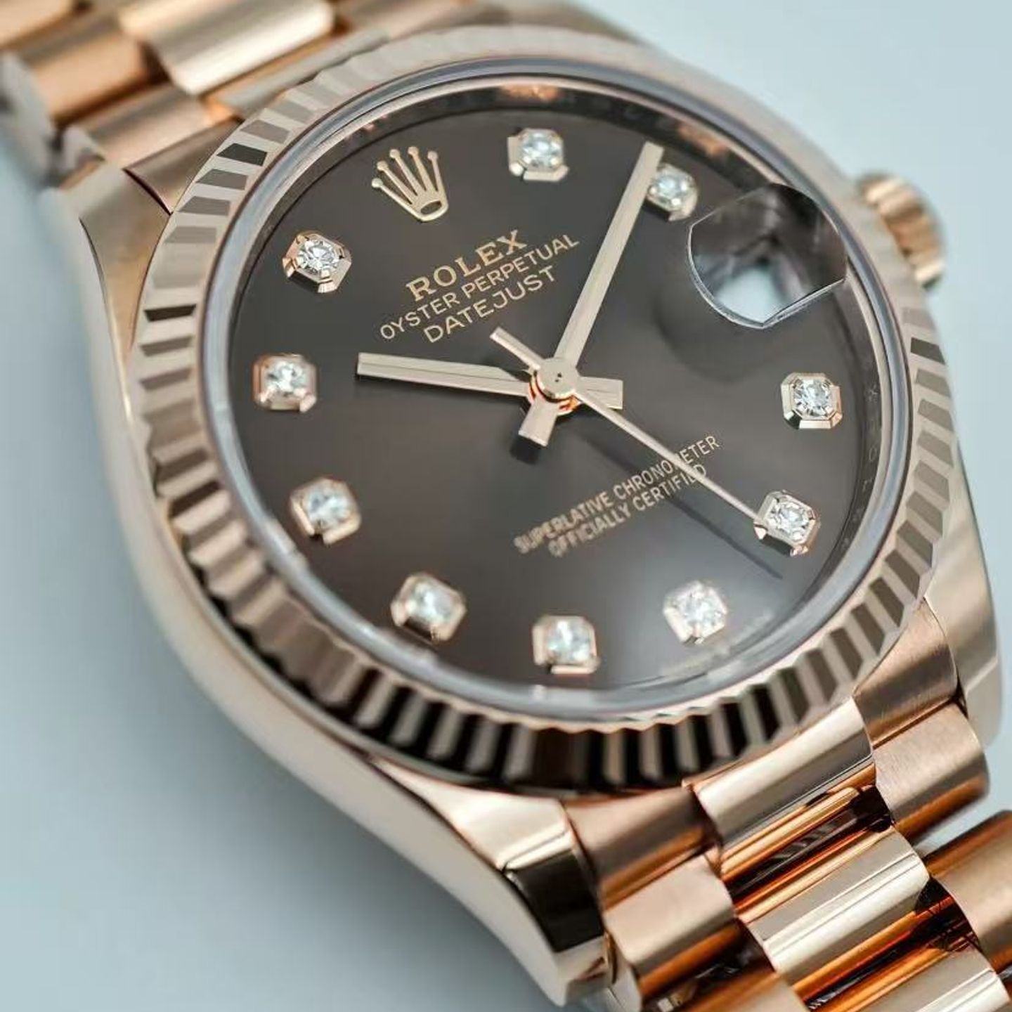 Rolex Datejust 31 278275 (2025) - Roze wijzerplaat 31mm Roségoud (1/7)
