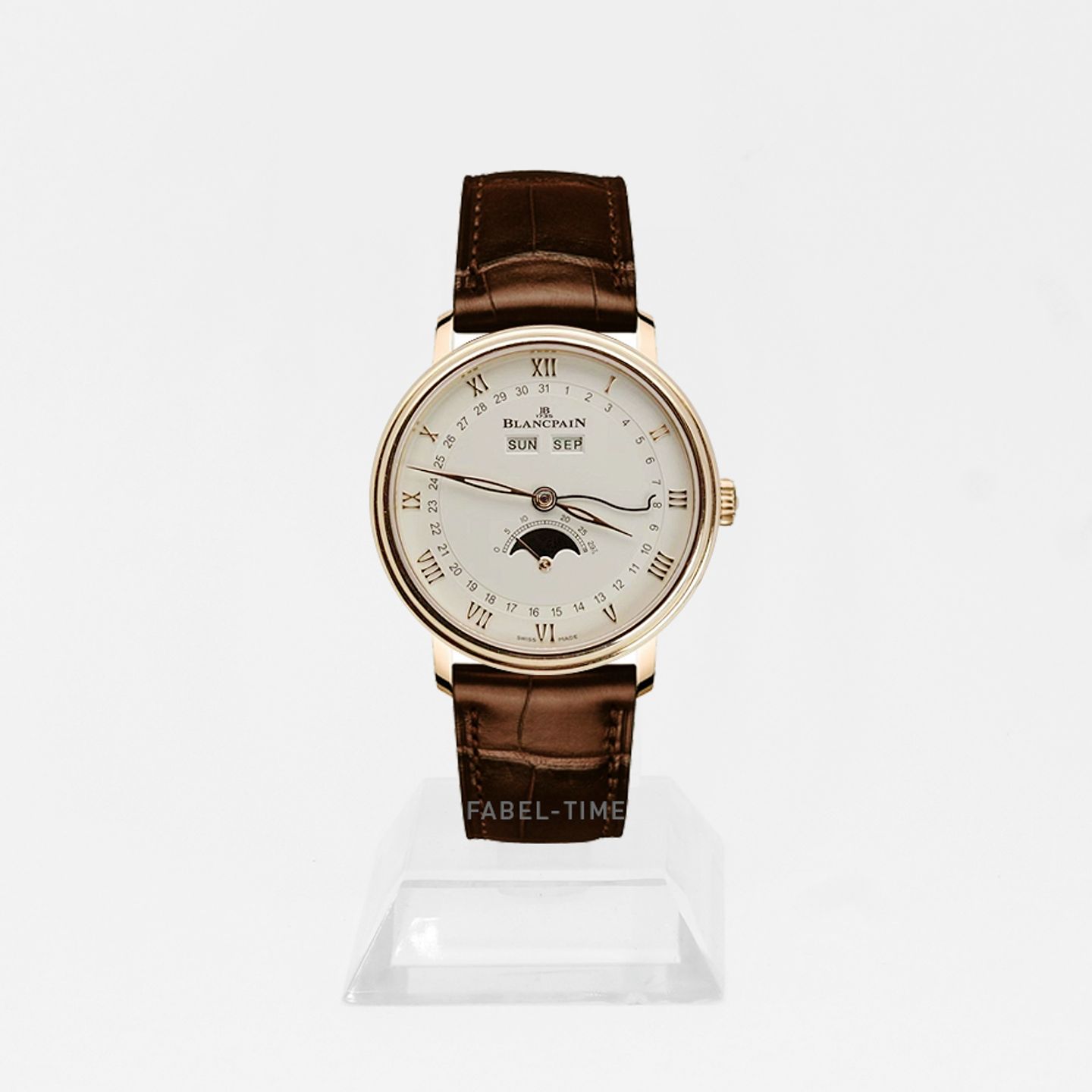 Blancpain Villeret Quantième Complet 6264-3642-55B (2024) - White dial 38 mm Red Gold case (1/1)