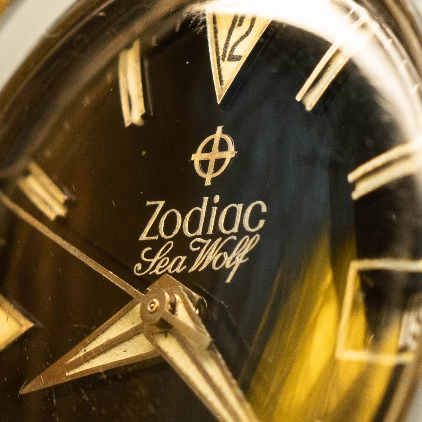 Zodiac Sea Wolf 1750B (1963) - Black dial 35 mm Steel case (8/8)