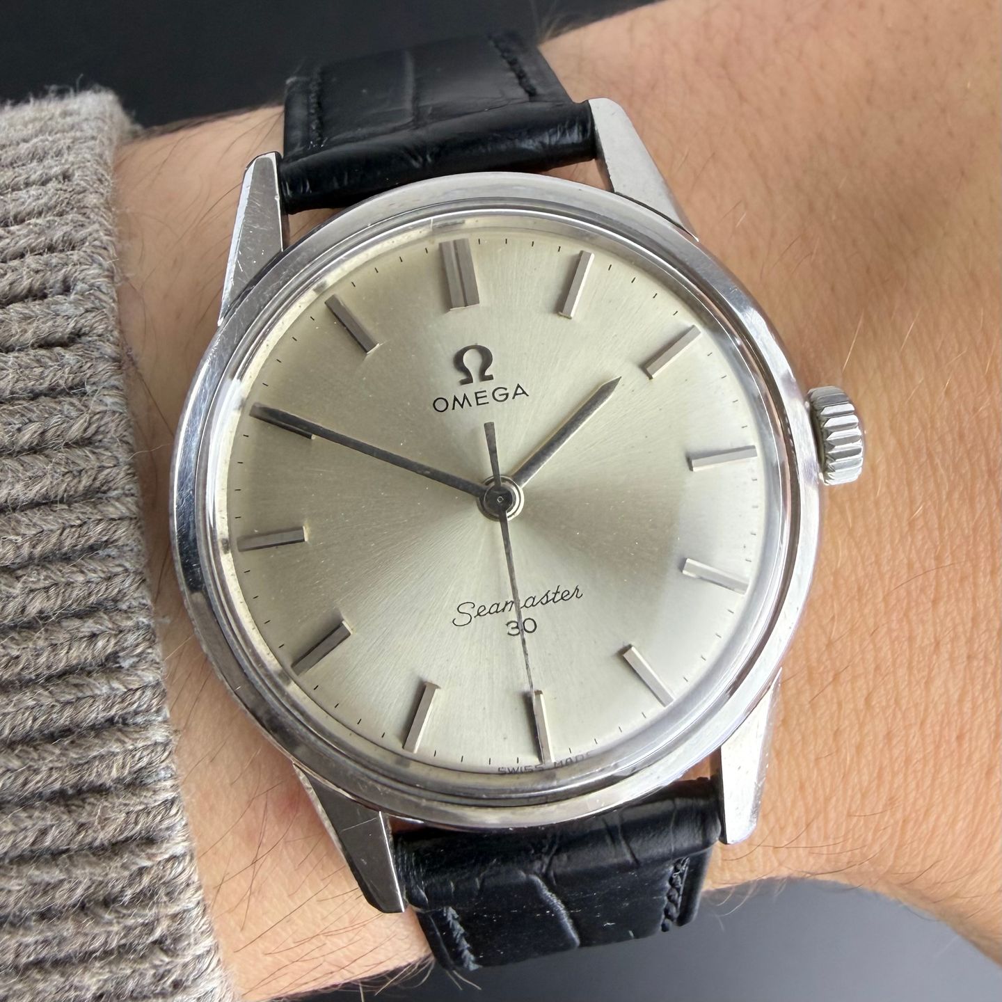 Omega Seamaster 135.006 (1963) - White dial 35 mm Steel case (2/8)