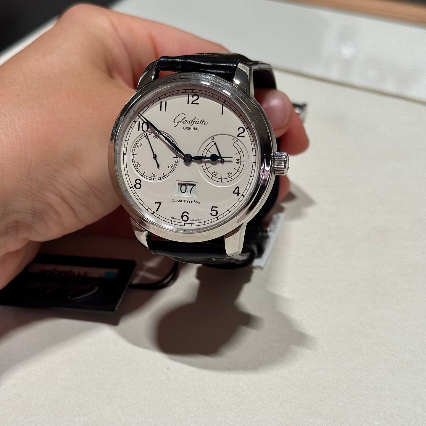 Glashütte Original Senator Observer 100-14-05-02-04 (2025) - Silver dial 44 mm Steel case (4/4)