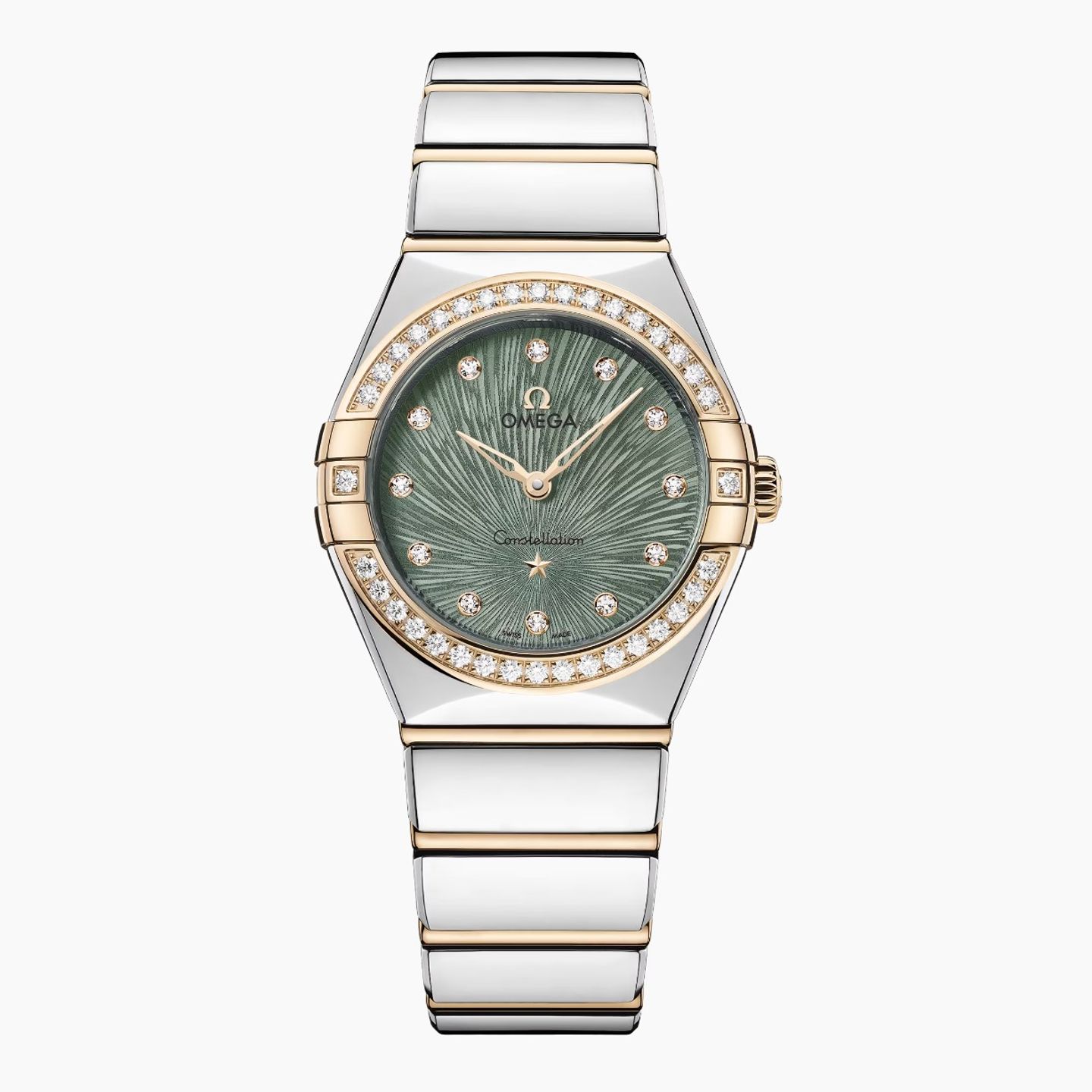 Omega Constellation 131.25.28.60.60.001 (2024) - Groen wijzerplaat 28mm Goud/Staal (1/1)