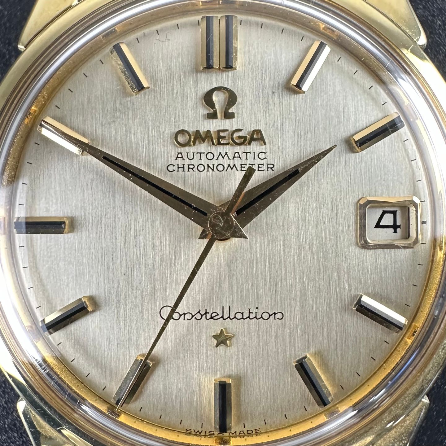 Omega Constellation 14393 (1960) - White dial 34 mm Gold/Steel case (8/8)