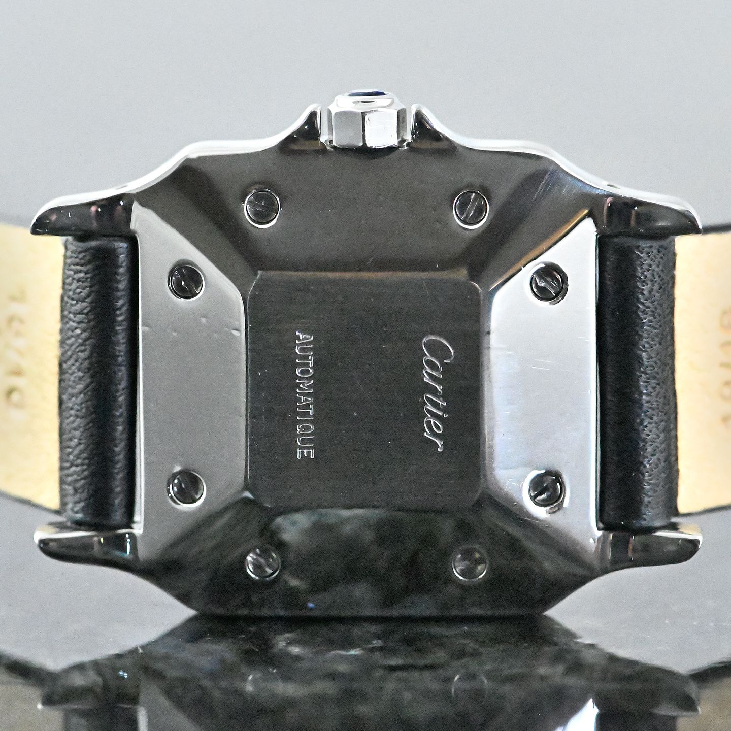 Cartier Santos 2960 (1980) - Wit wijzerplaat 29mm Staal (3/8)