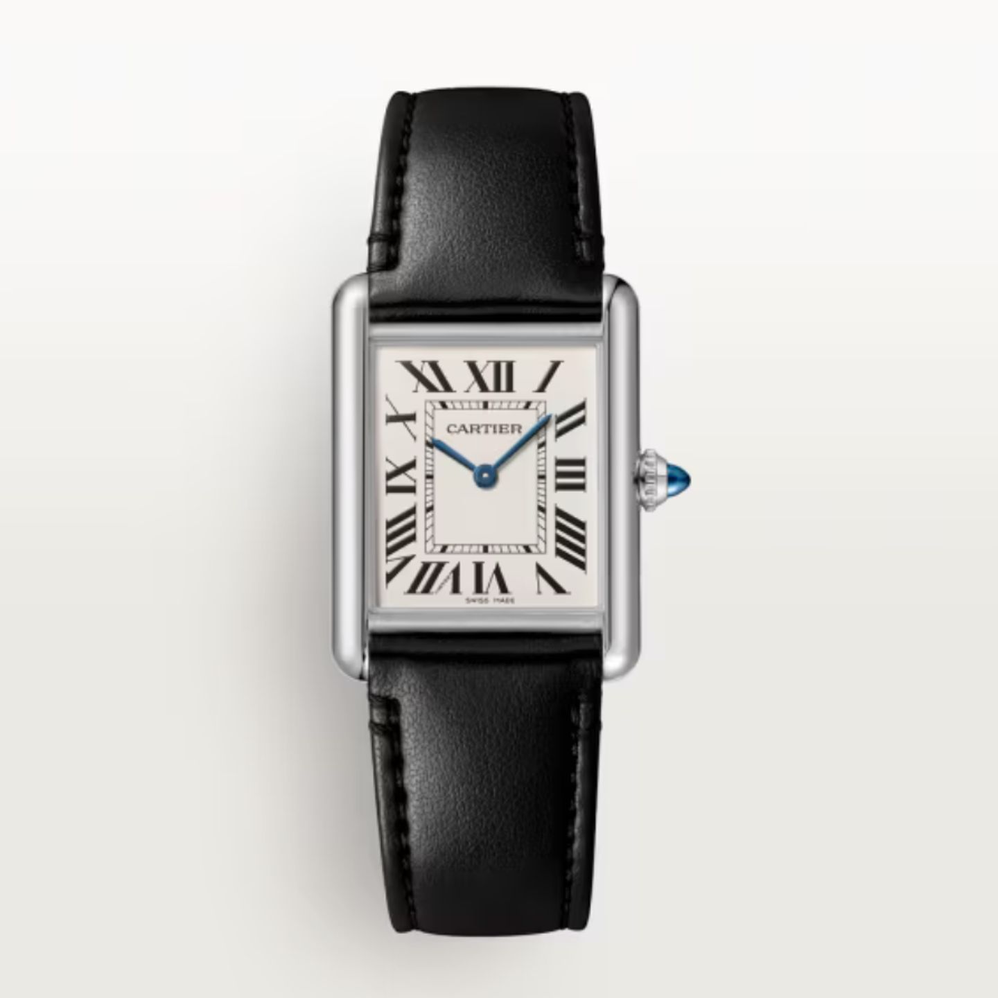 Cartier Tank WSTA0059 (2024) - Zilver wijzerplaat 34mm Staal (1/1)