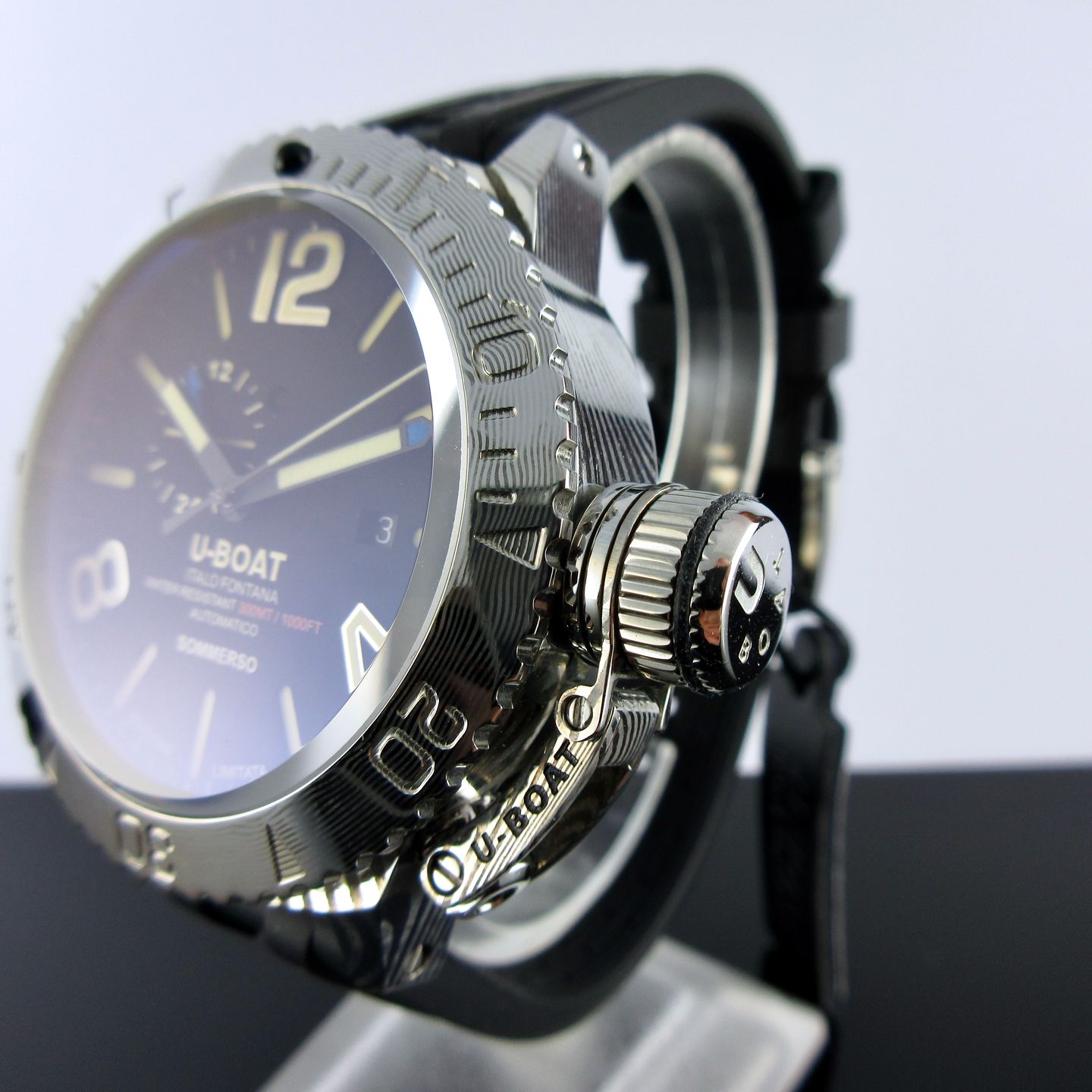 U-Boat Sommerso 9988 (2024) - Zwart wijzerplaat 46mm Staal (3/8)