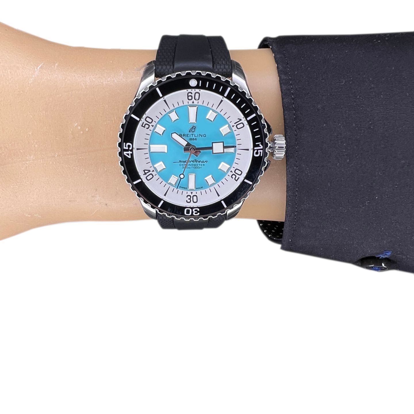 Breitling Superocean 44 A17376211L2S1 (2024) - Blauw wijzerplaat 44mm Staal (8/8)