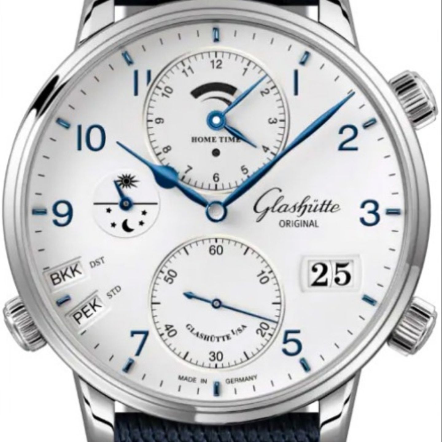 Glashütte Original Senator Cosmopolite 1-89-02-03-02-64 (2023) - Wit wijzerplaat 44mm Staal (1/1)