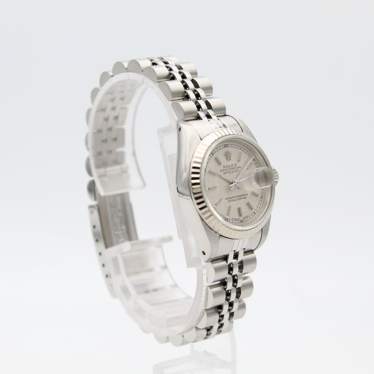 Rolex Lady-Datejust 69174 (1989) - Zilver wijzerplaat 26mm Staal (2/8)
