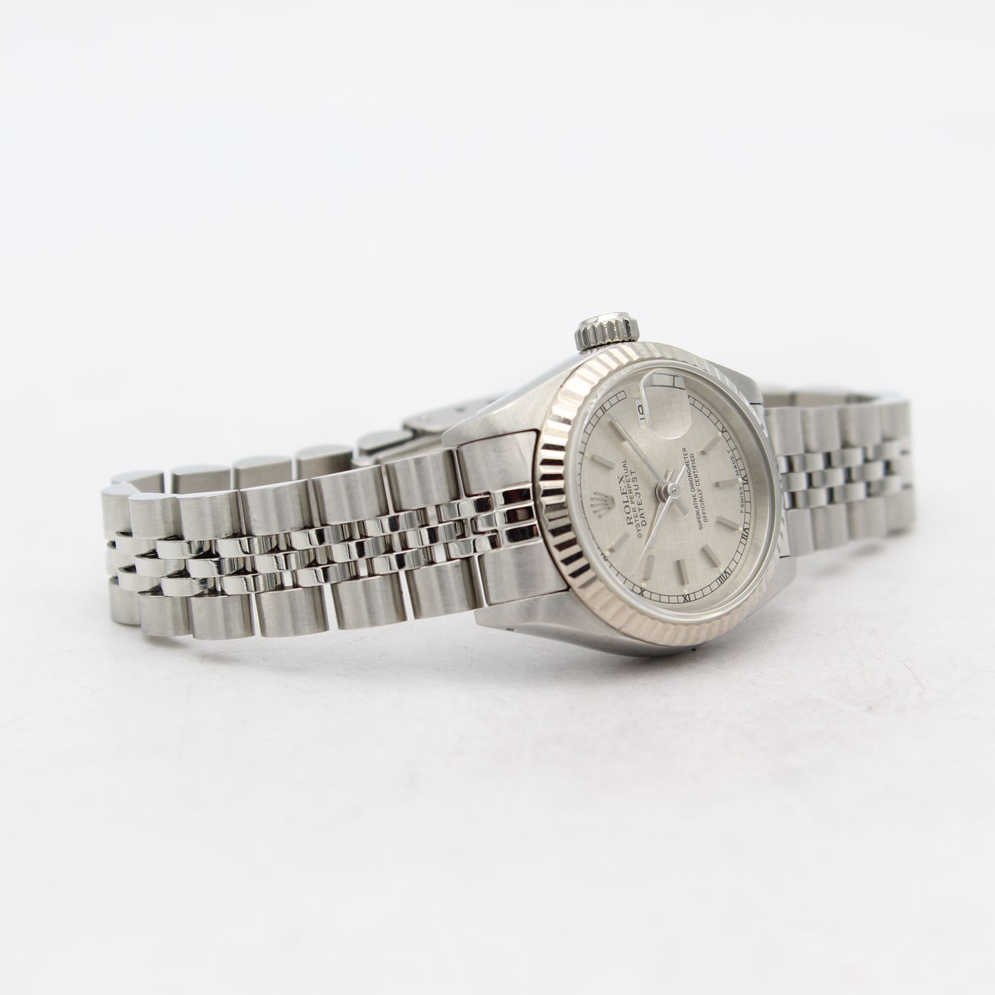 Rolex Lady-Datejust 69174 (1989) - Zilver wijzerplaat 26mm Staal (6/8)