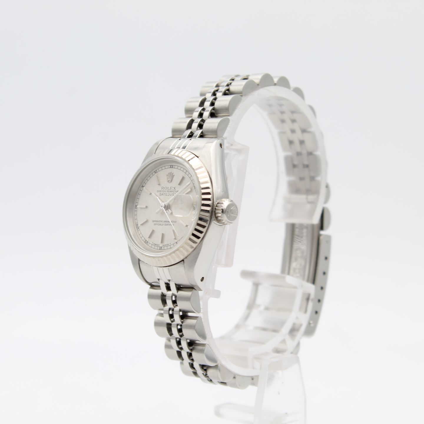 Rolex Lady-Datejust 69174 (1989) - Zilver wijzerplaat 26mm Staal (3/8)