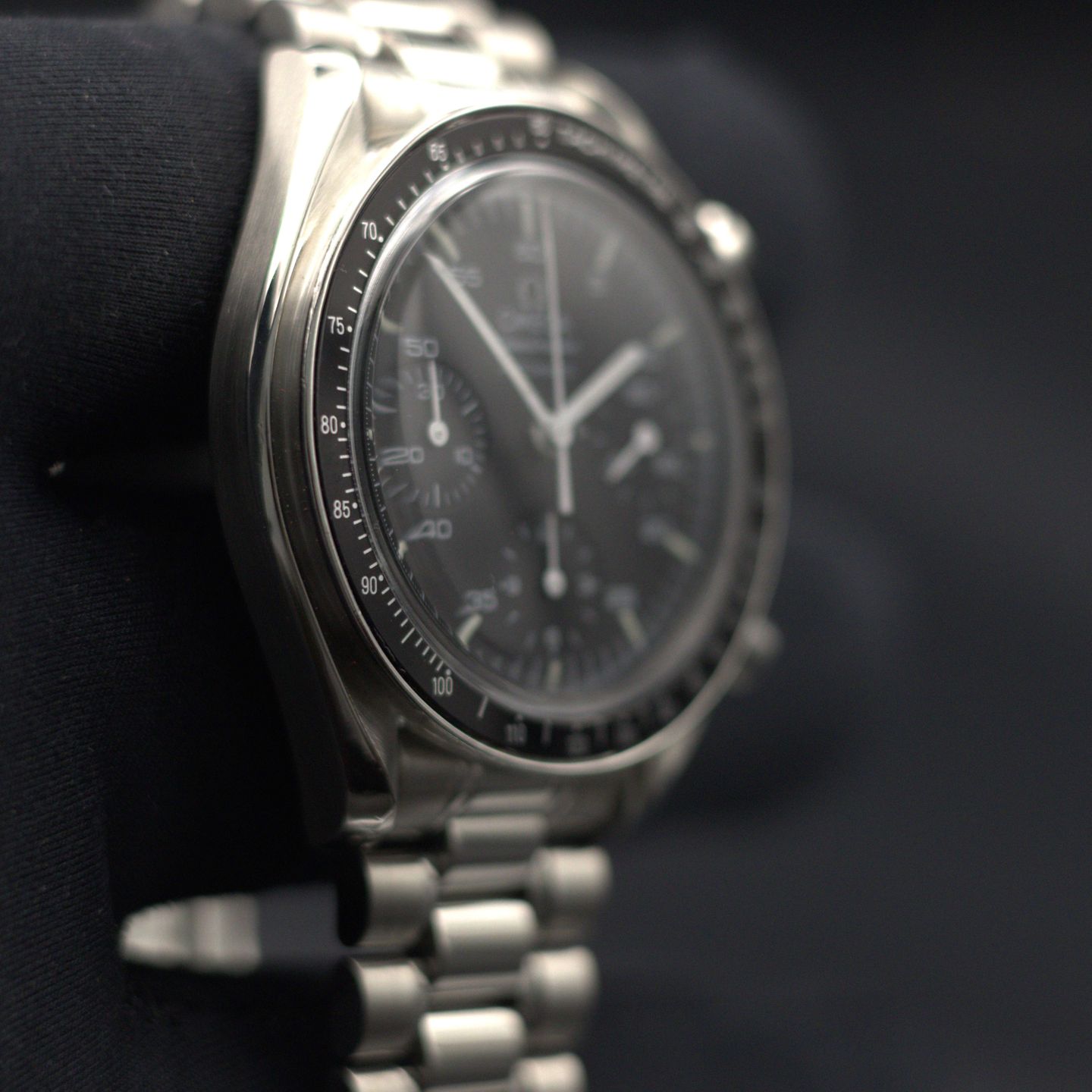 Omega Speedmaster Reduced 3510.50.00 (2001) - Black dial 39 mm Steel case (5/7)