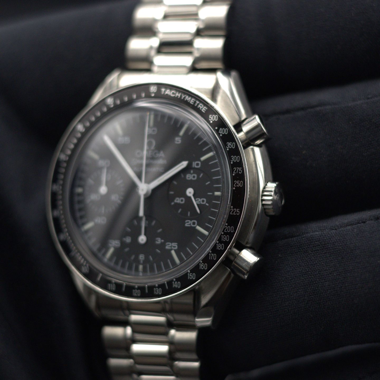 Omega Speedmaster Reduced 3510.50.00 (2001) - Black dial 39 mm Steel case (4/7)