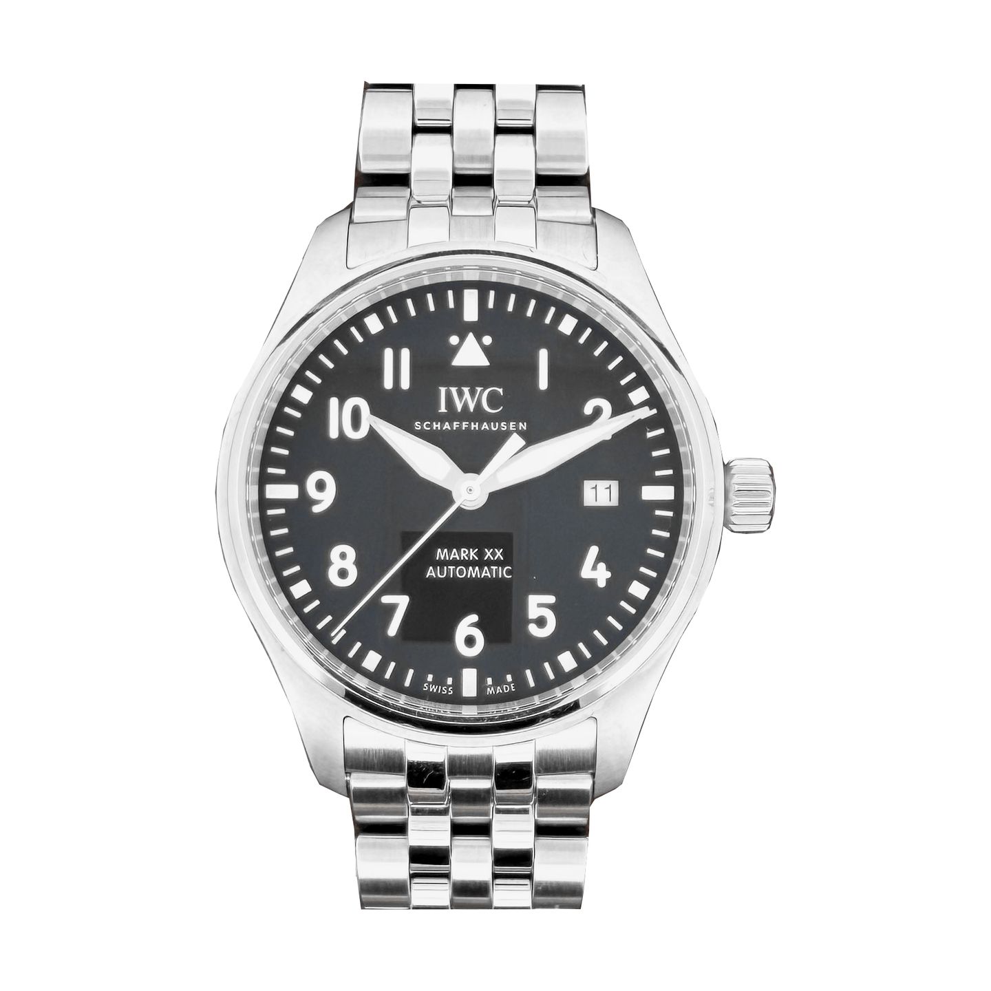 IWC Pilot Mark IW328202 (2025) - Zwart wijzerplaat 40mm Staal (1/1)