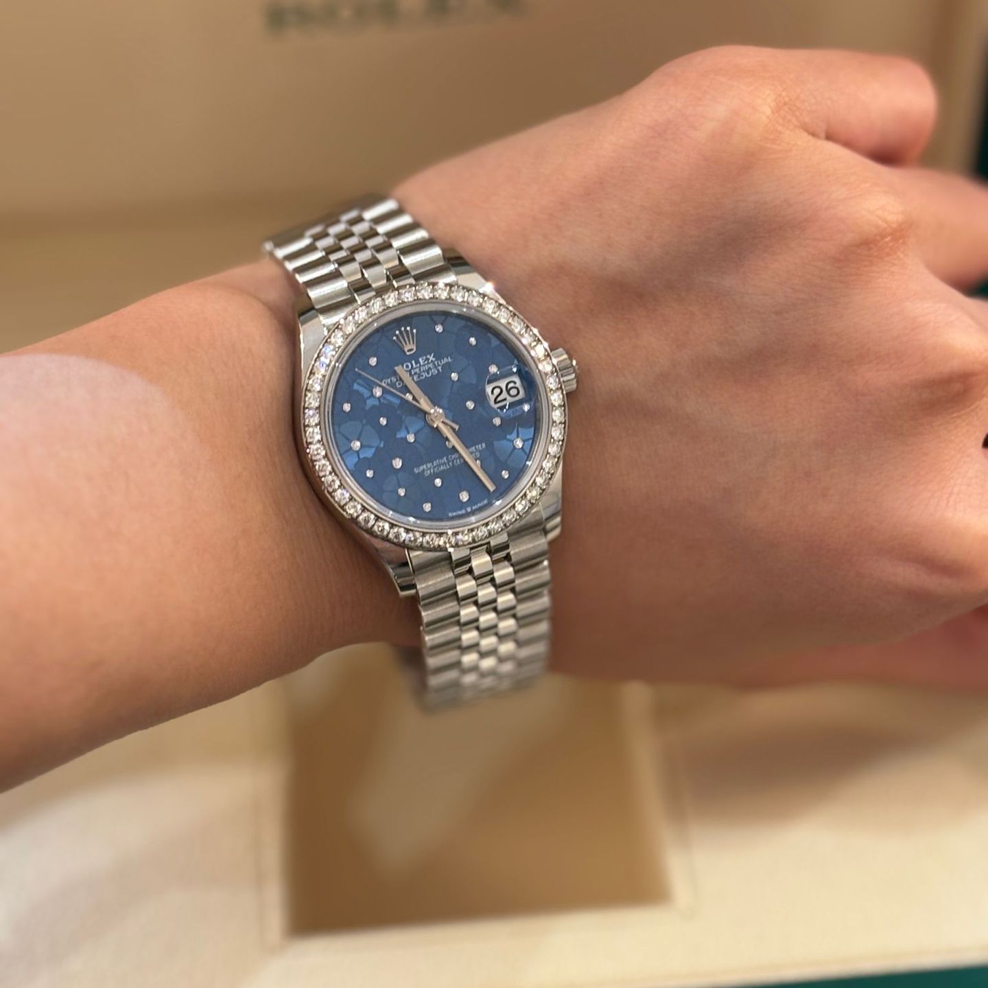 Rolex Datejust 31 278384RBR (2025) - Blue dial 31 mm Steel case (2/8)