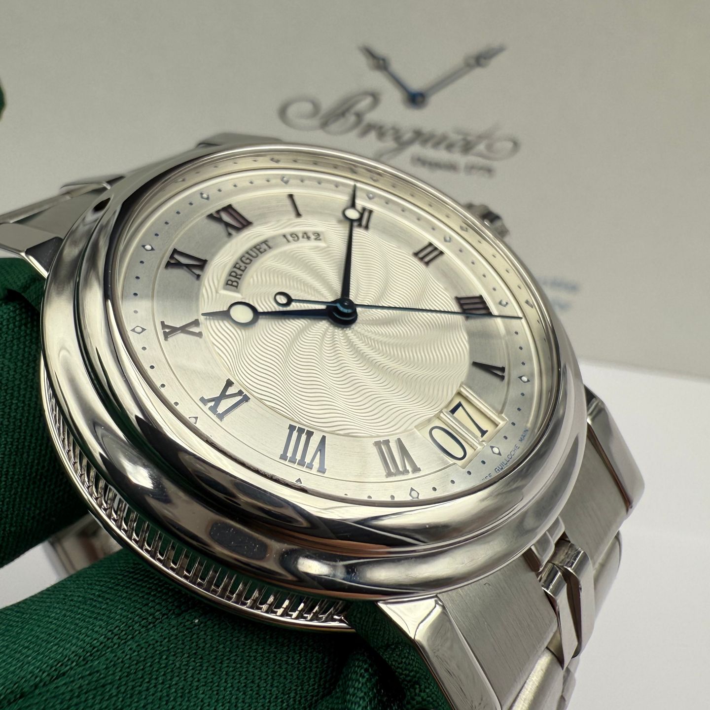 Breguet Marine 5817ST (2010) - Silver dial 40 mm Steel case (6/7)