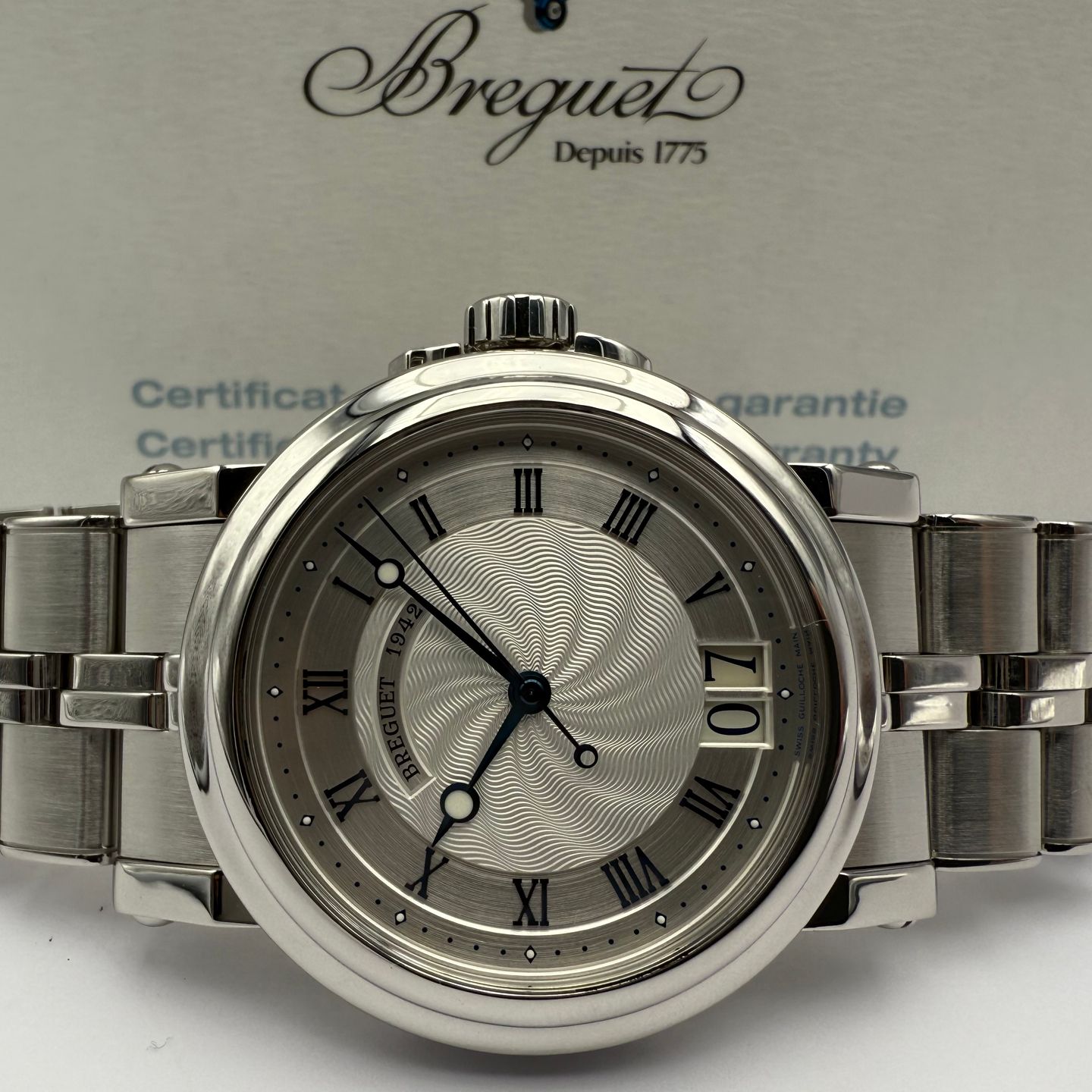 Breguet Marine 5817ST (2010) - Silver dial 40 mm Steel case (1/7)