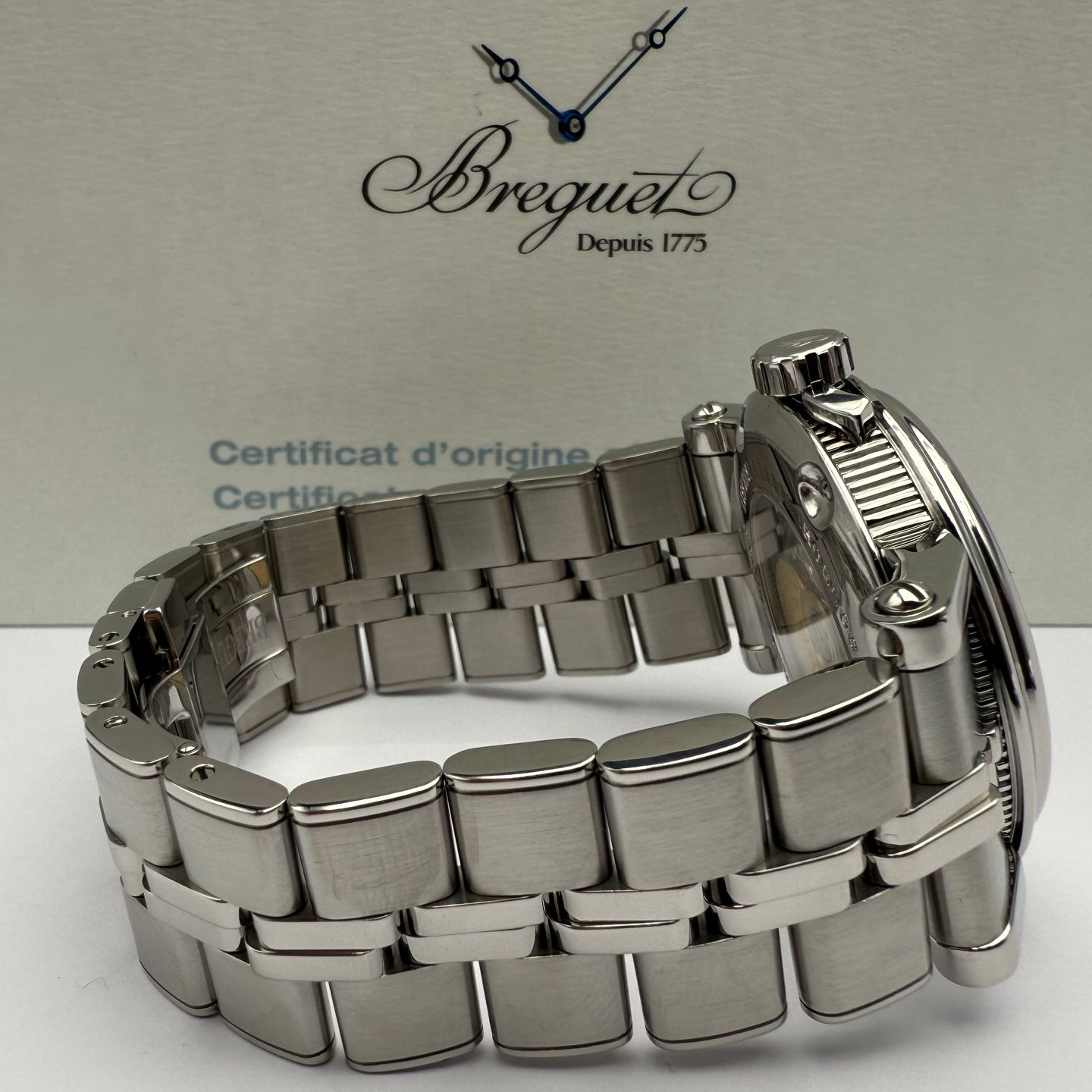 Breguet Marine 5817ST (2010) - Silver dial 40 mm Steel case (2/7)