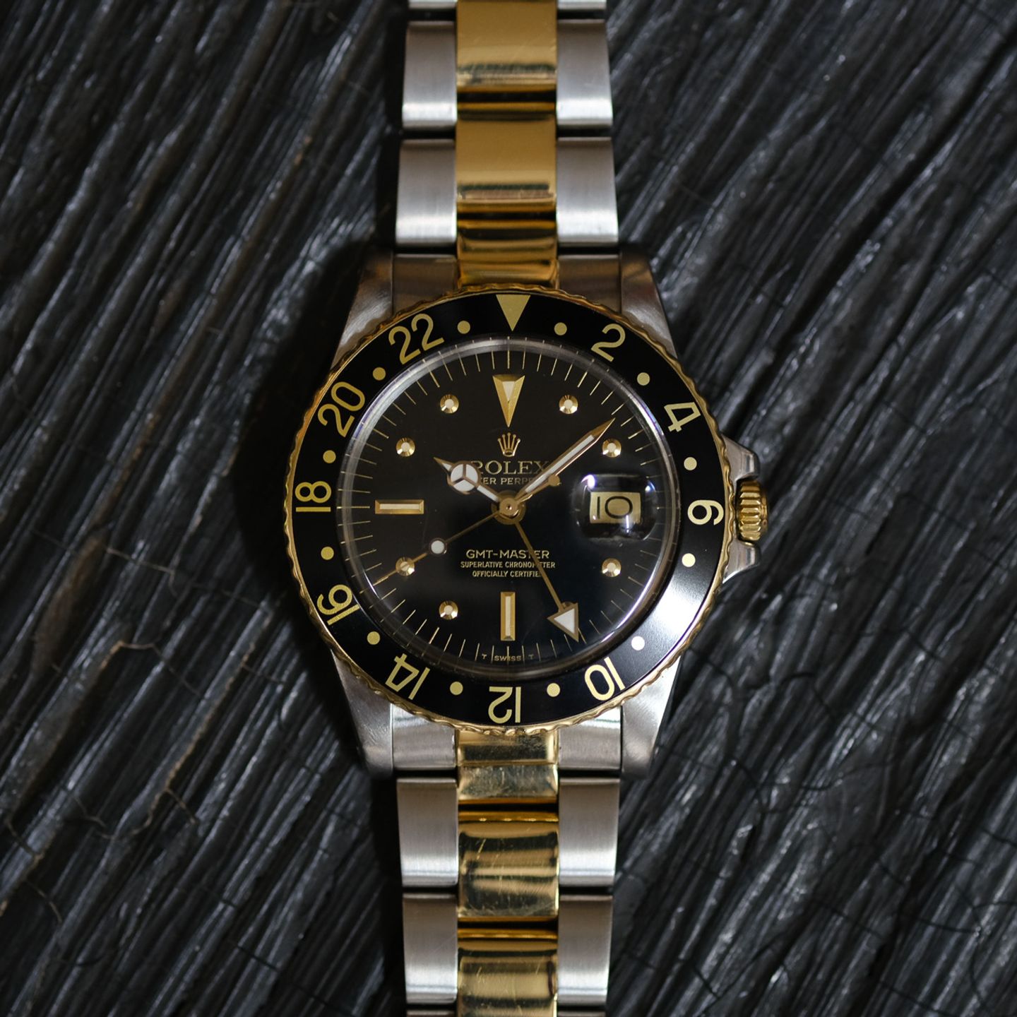 Rolex GMT-Master 1675 / 3 (1979) - Zwart wijzerplaat 40mm Goud/Staal (2/8)