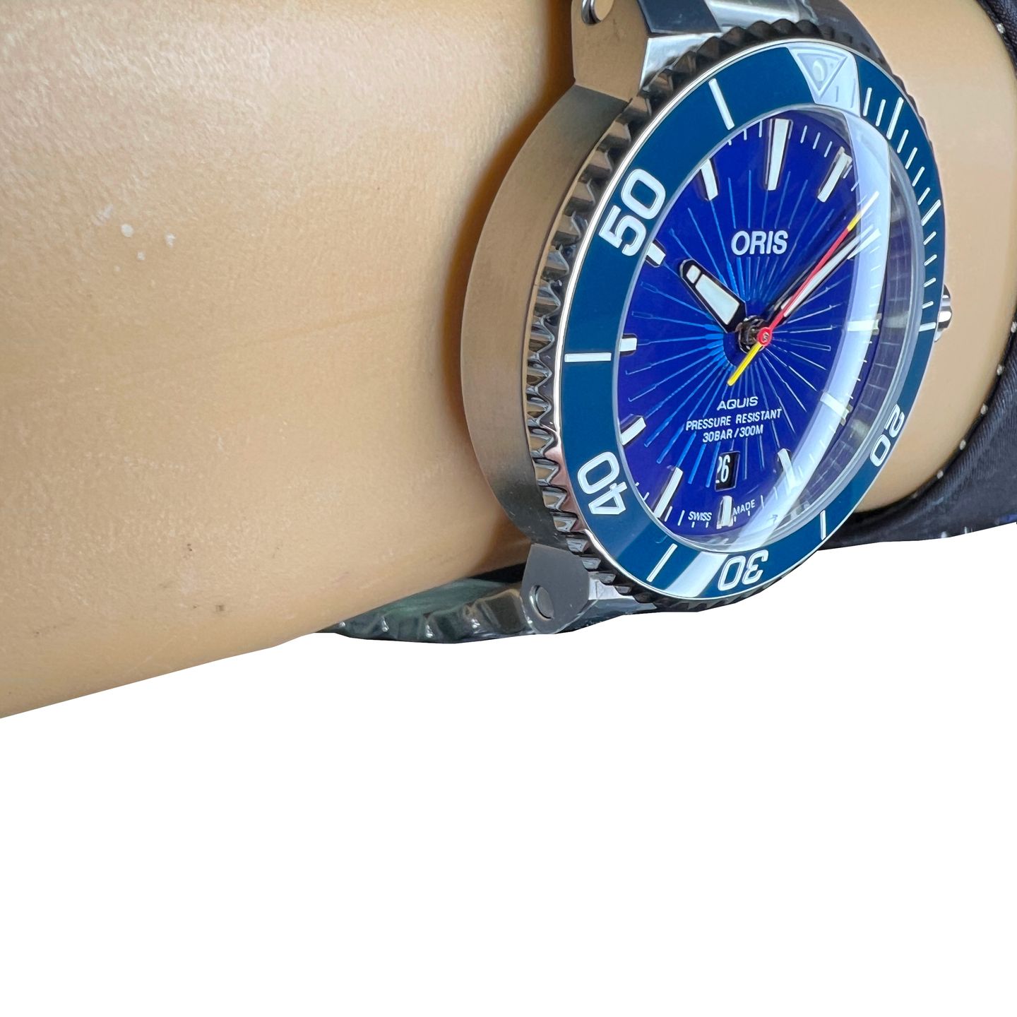 Oris Staghorn Restoration Limited Edition 01 733 7766 4185-Set (2023) - Blauw wijzerplaat 42mm Staal (5/8)