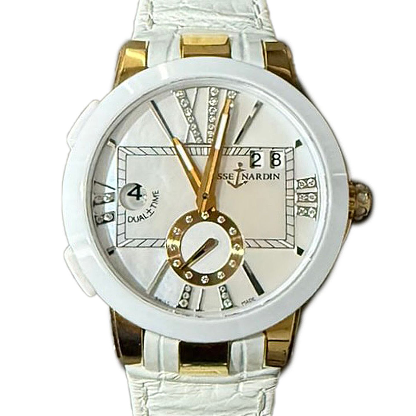 Ulysse Nardin Executive Dual Time Lady 246-10/391 (2025) - Parelmoer wijzerplaat 41mm Roségoud (1/1)