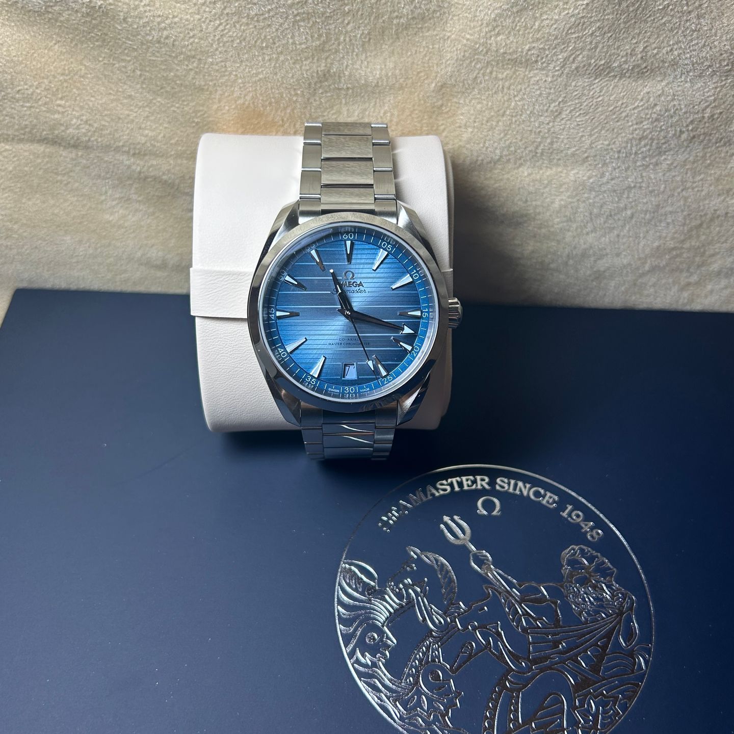 Omega Seamaster Aqua Terra 220.10.41.21.03.005 (2024) - Blauw wijzerplaat 41mm Staal (3/8)