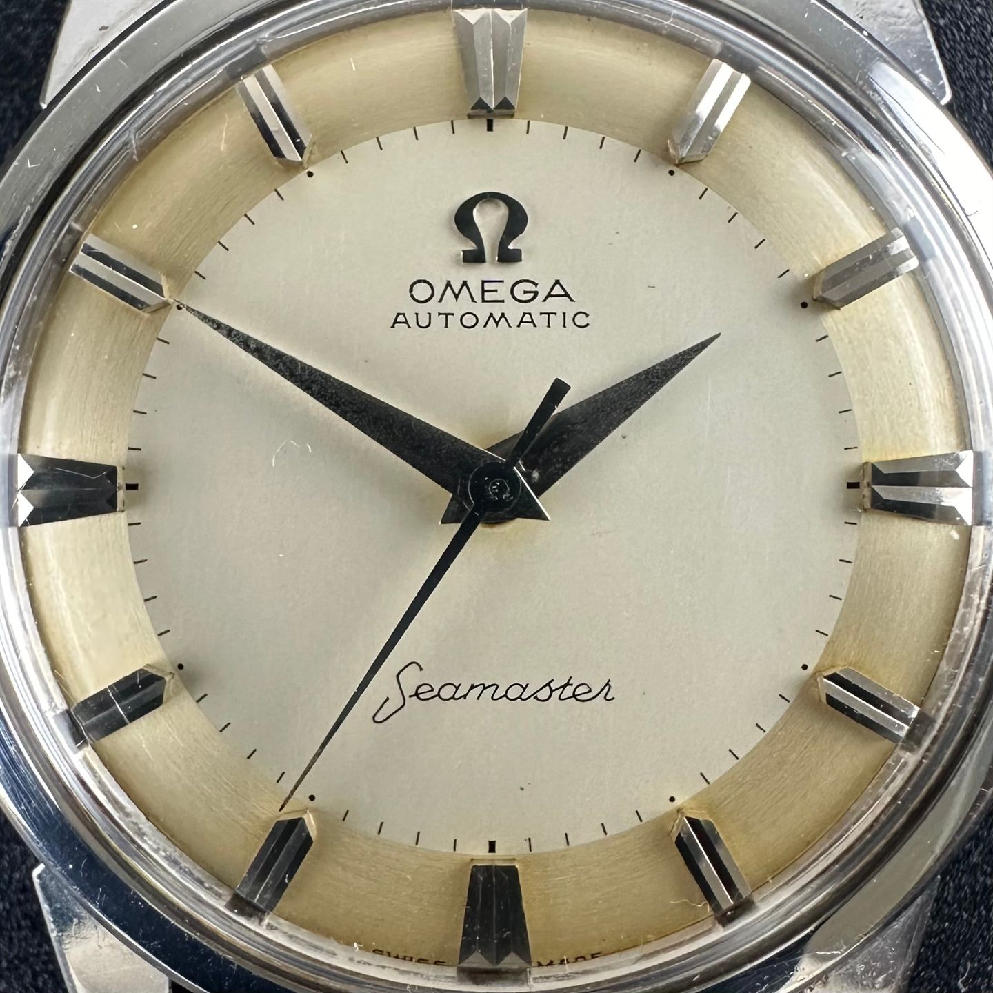 Omega Seamaster 2846 (1958) - White dial 34 mm Steel case (8/8)