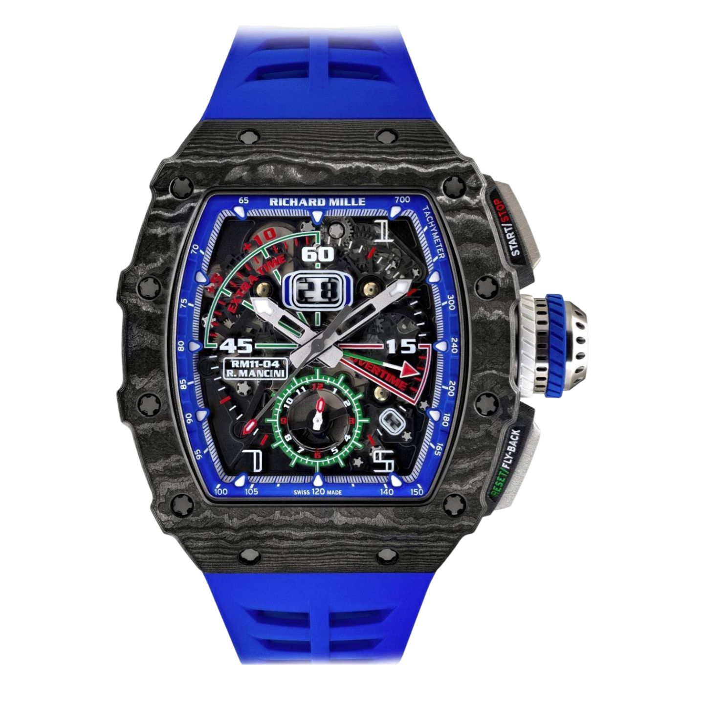 Richard Mille RM 011 RM11-04 (2020) - Onbekend wijzerplaat Onbekend Carbon (1/1)