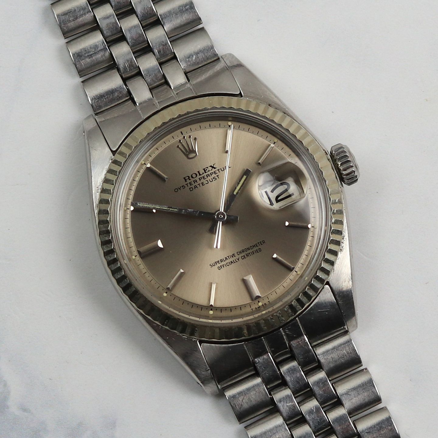 Rolex Datejust 1601 (1972) - Brons wijzerplaat 36mm Staal (2/5)