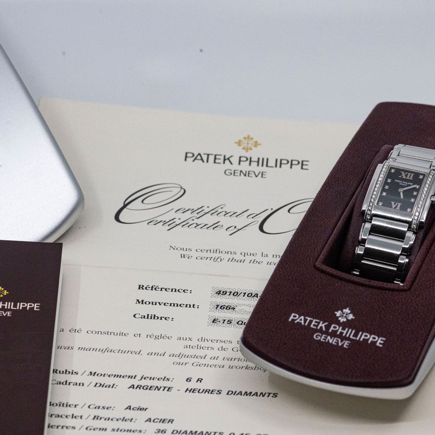 Patek Philippe Twenty~4 4910/10A-011 (2000) - Zwart wijzerplaat 25mm Staal (6/8)